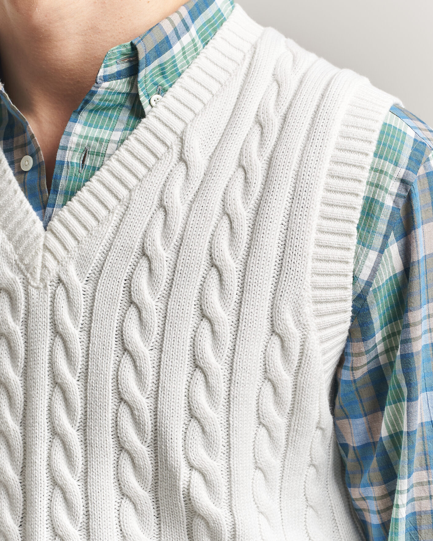 Homme | Pulls Et Tricots | BEAMS PLUS | Cable Knit Vest White