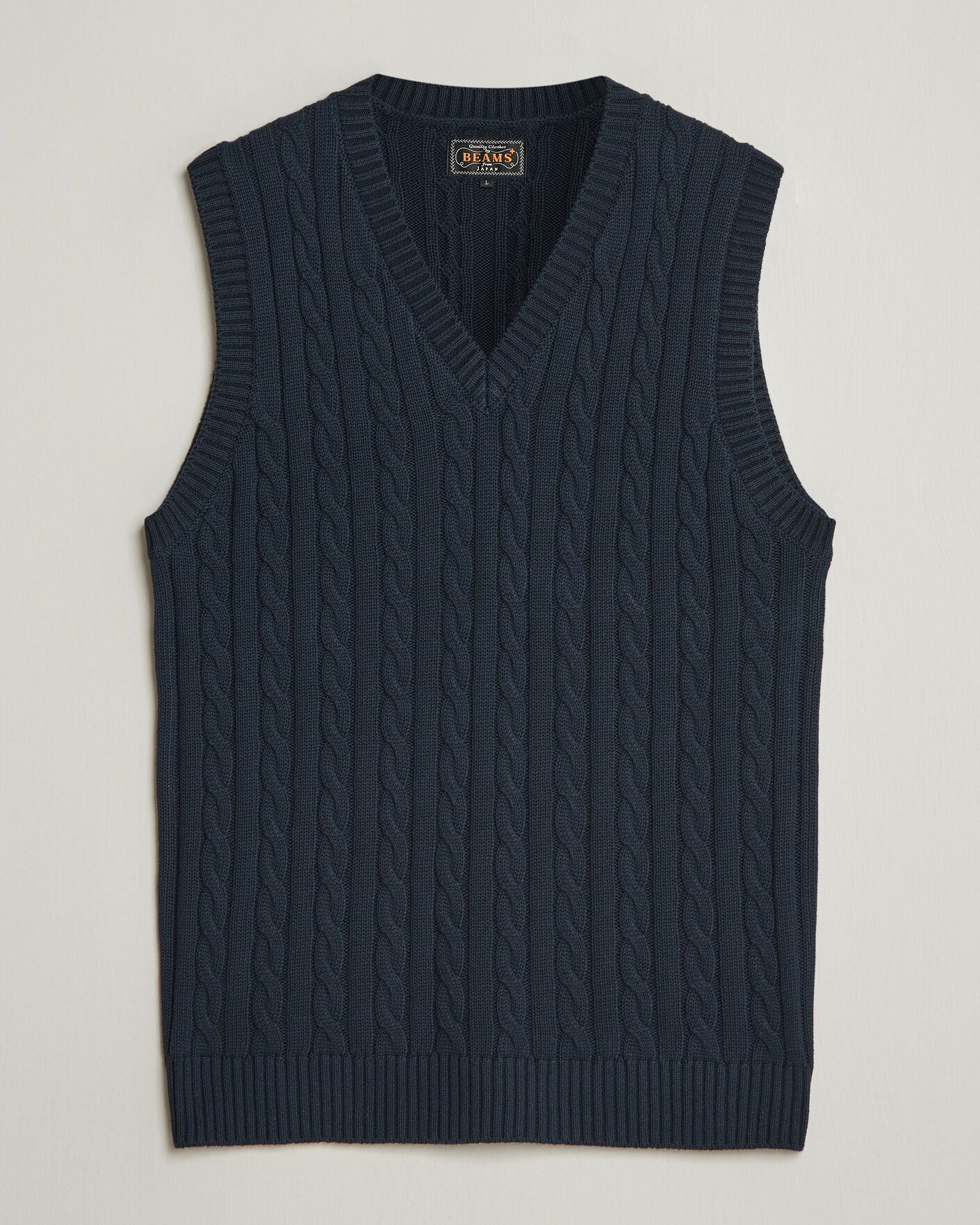 Homme | Pulls Et Tricots | BEAMS PLUS | Cable Knit Vest Navy