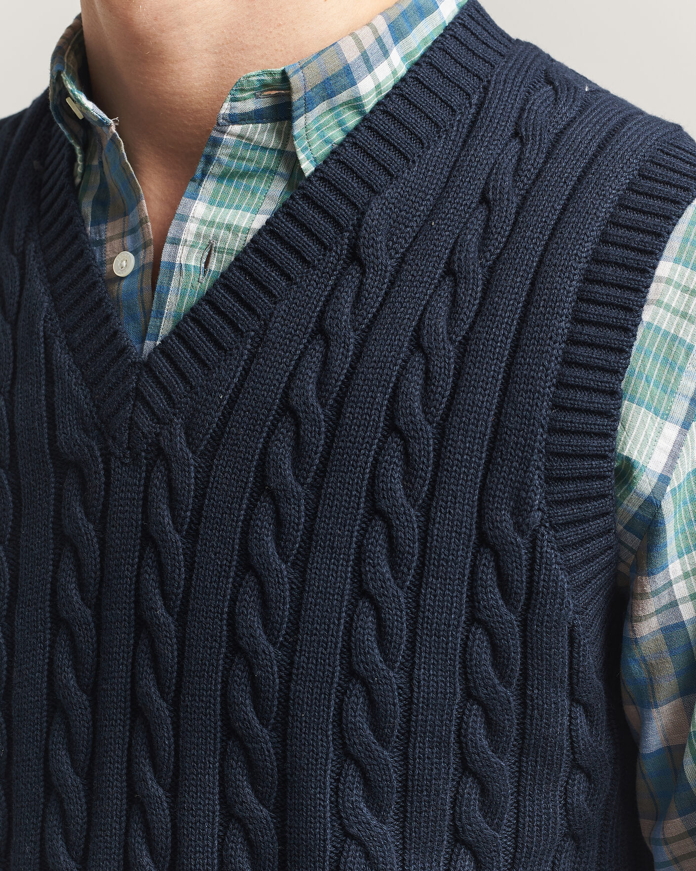 Homme | Pulls Et Tricots | BEAMS PLUS | Cable Knit Vest Navy