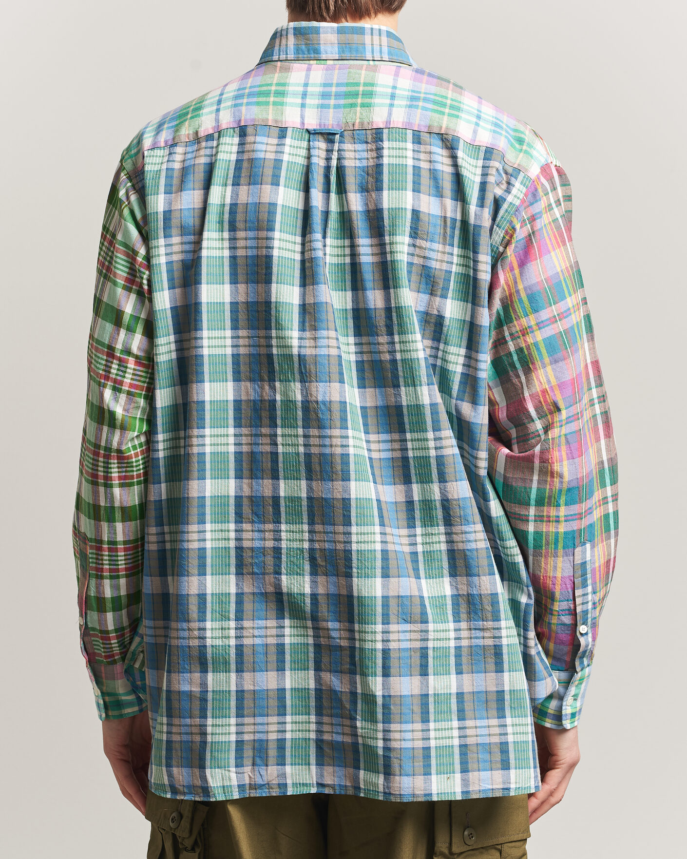 Homme | Chemises | BEAMS PLUS | Patchwork Madras Shirt Multicolour