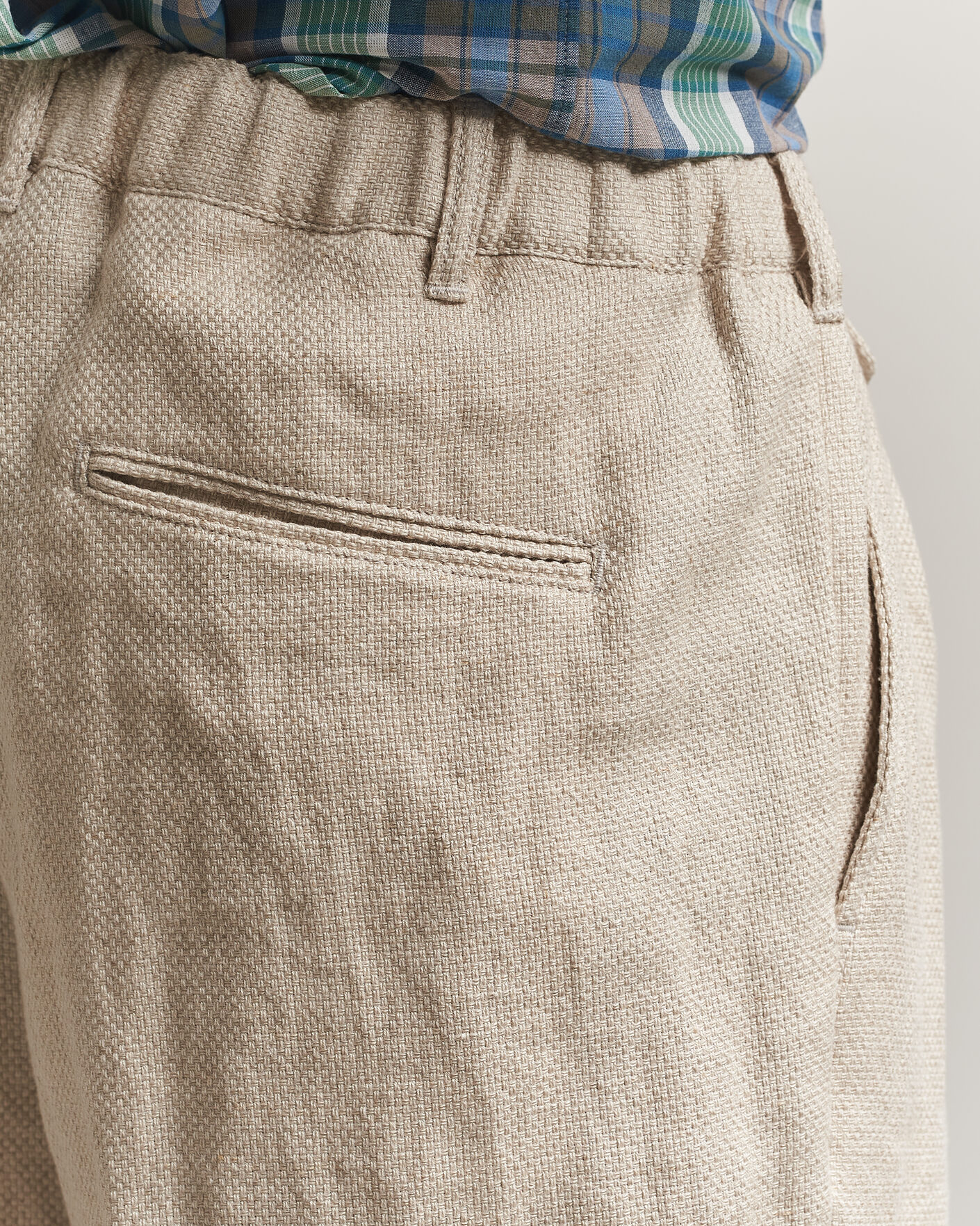 Homme | Pantalons | BEAMS PLUS | Cotton/Linen Pleated Trousers Off White
