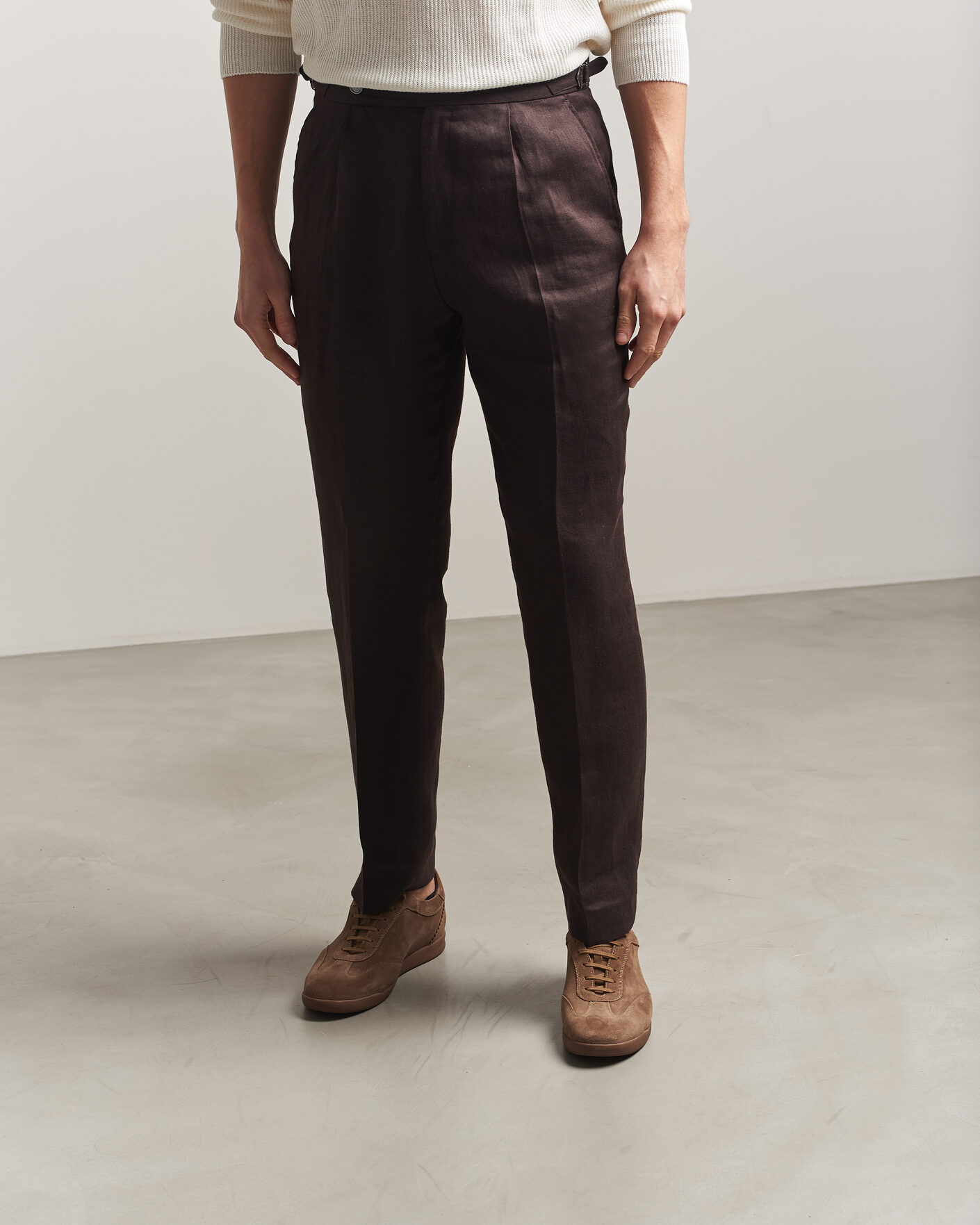 Homme | Baskets | Loake 1880 | Mayfair Suede Dress Sneaker Flint