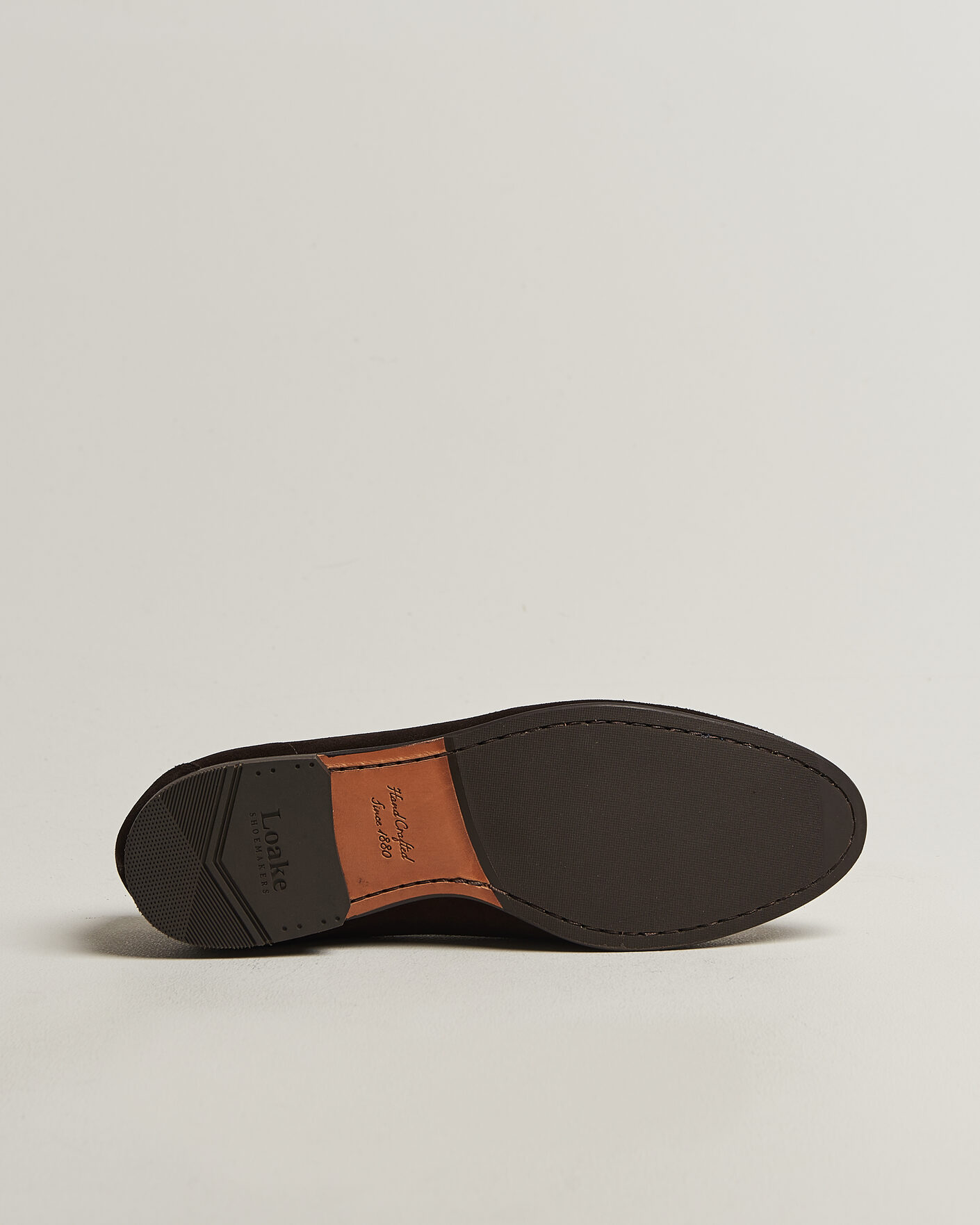 Homme | Loafers | Loake 1880 | Belgrave Suede Belgian Loafer Dark Brown