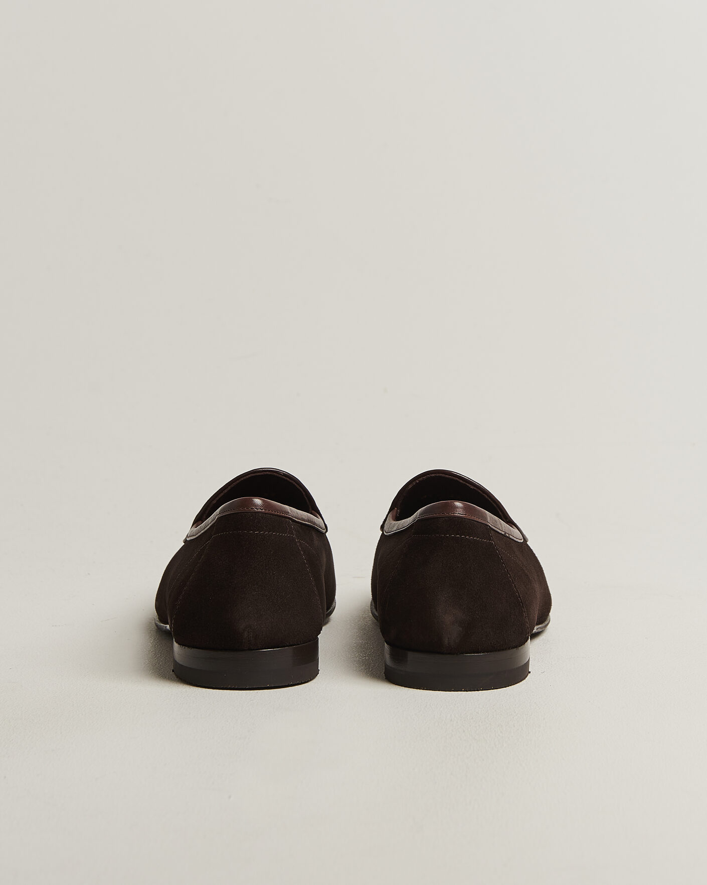 Homme | Loafers | Loake 1880 | Belgrave Suede Belgian Loafer Dark Brown