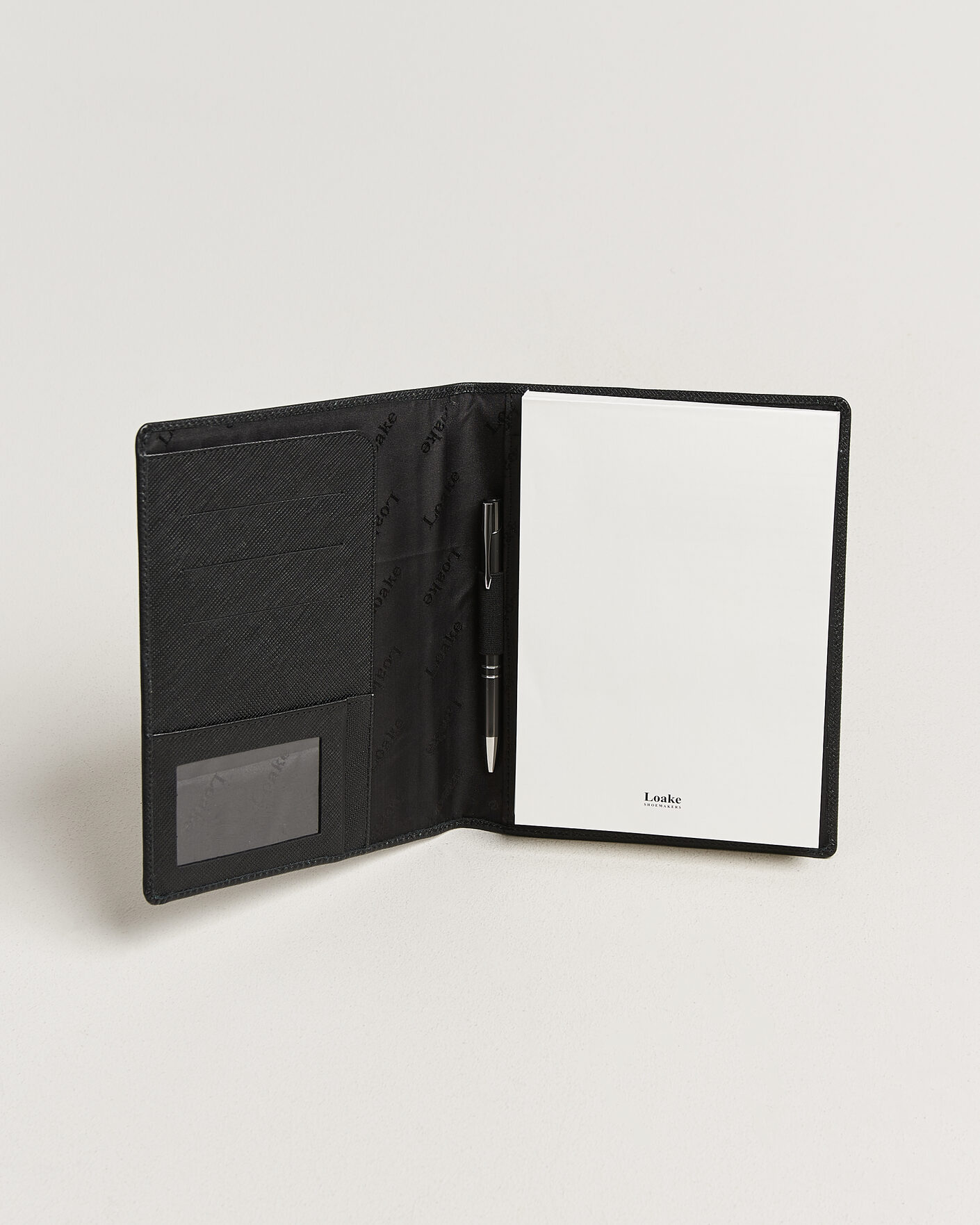 Homme | Carnets De Notes | Loake Shoemakers | Savoy Grain Leather Notebook Black