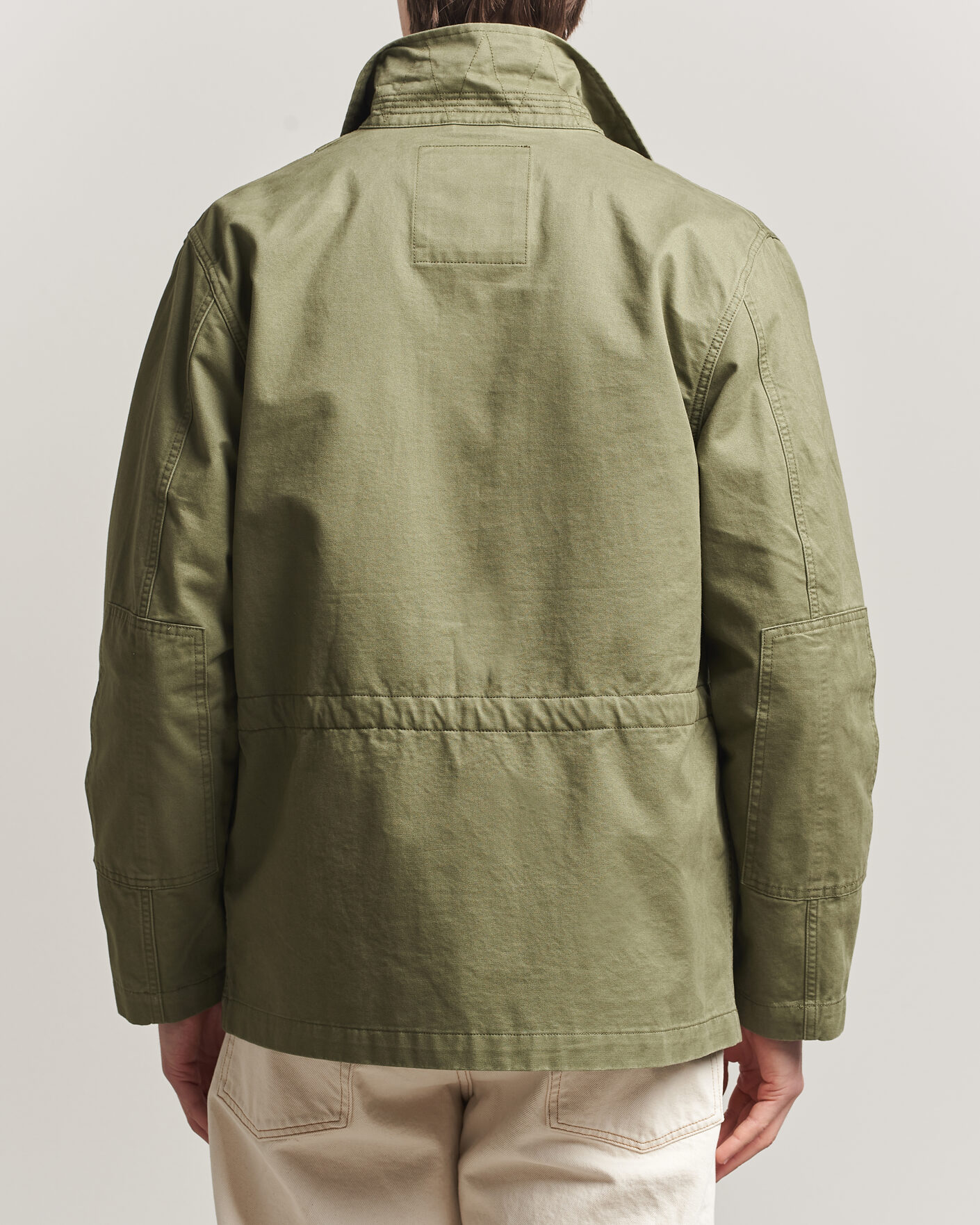 Homme | Manteaux Et Vestes | Baracuta | Washed Cotton Twill Field Shacket Lichen Green