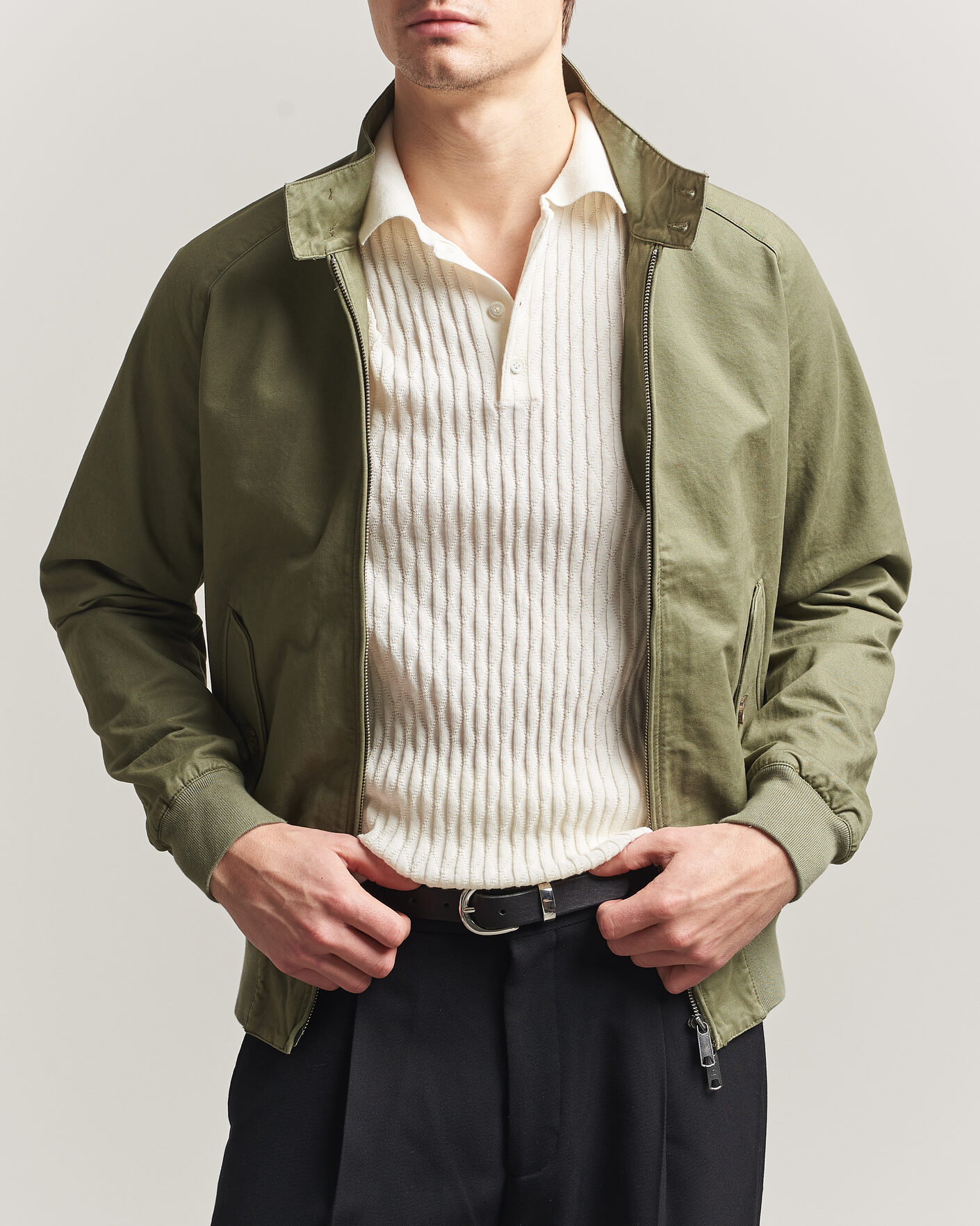 Homme | Manteaux Et Vestes | Baracuta | G9 Washed Cotton Twill Jacket Lichen Green