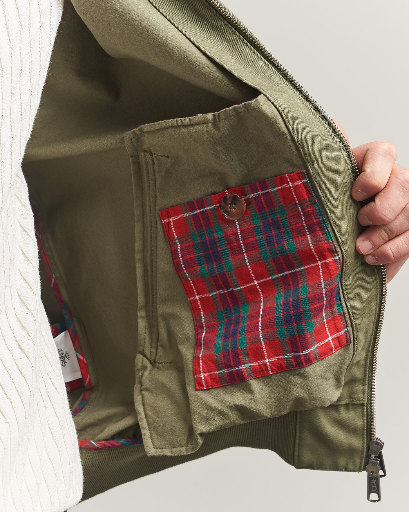 Homme | Manteaux Et Vestes | Baracuta | G9 Washed Cotton Twill Jacket Lichen Green