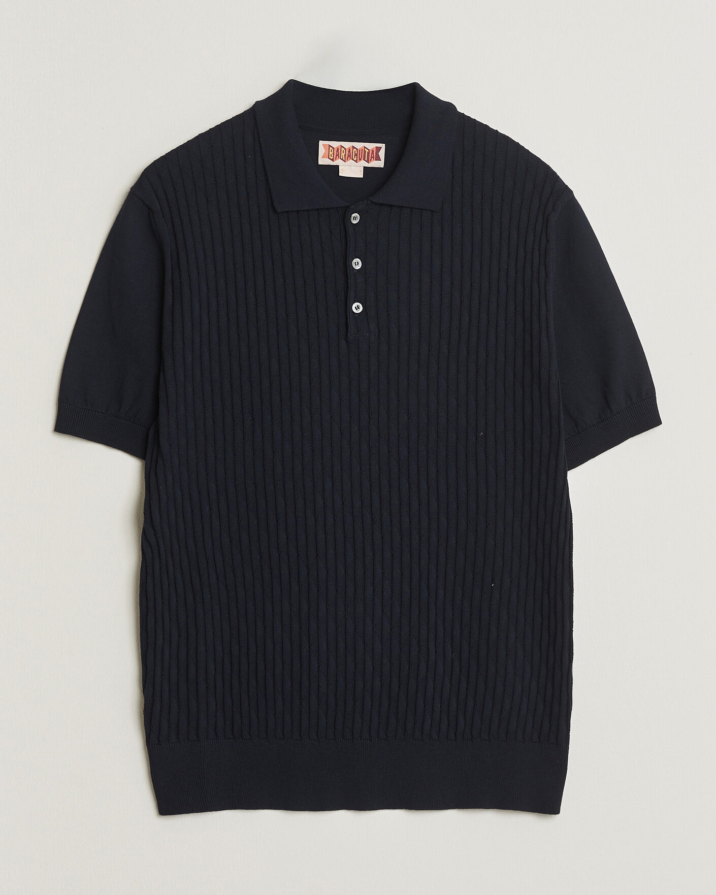 Homme | Polos | Baracuta | Pattern Stich Polo Navy