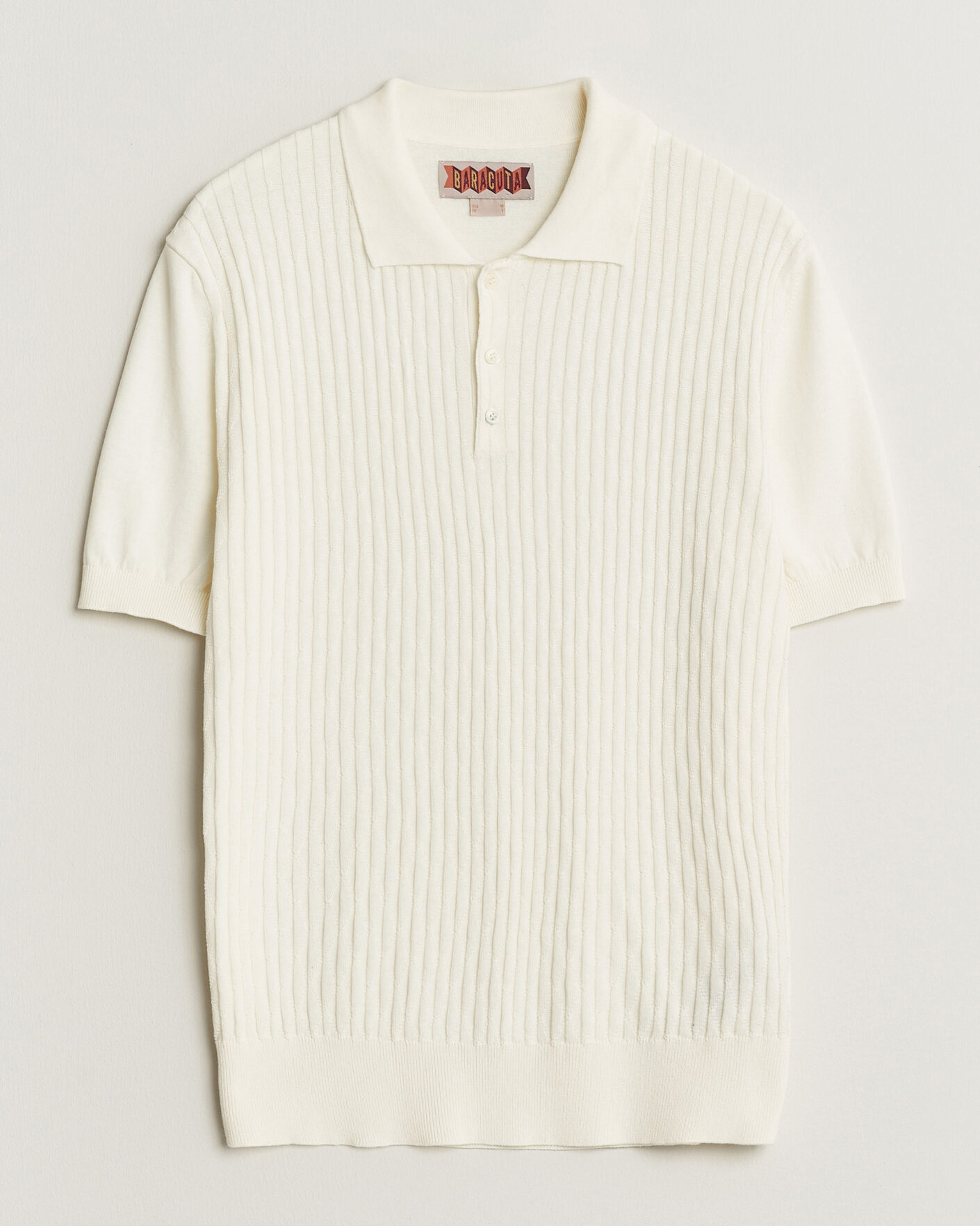 Homme | Polos | Baracuta | Pattern Stich Polo Off White