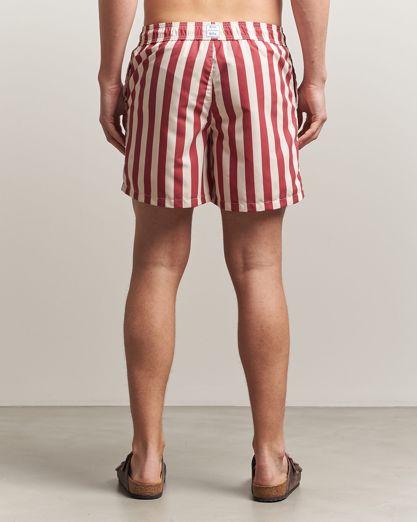 Homme | Maillots De Bain | Ripa Ripa | Paraggi Striped Swimshorts Red