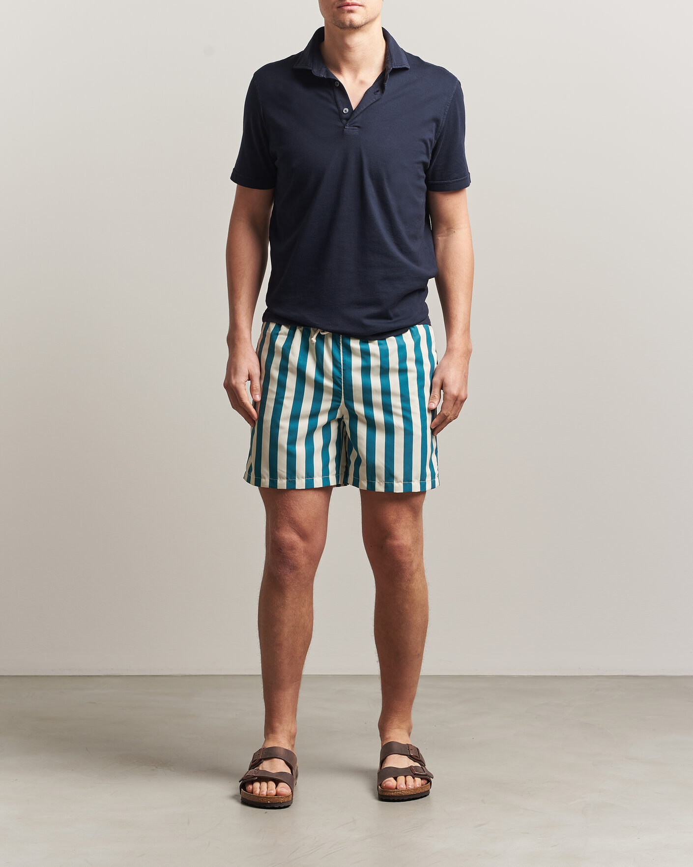 Homme | Ripa Ripa Paraggi Striped Swimshorts Green | Ripa Ripa | Paraggi Striped Swimshorts Green