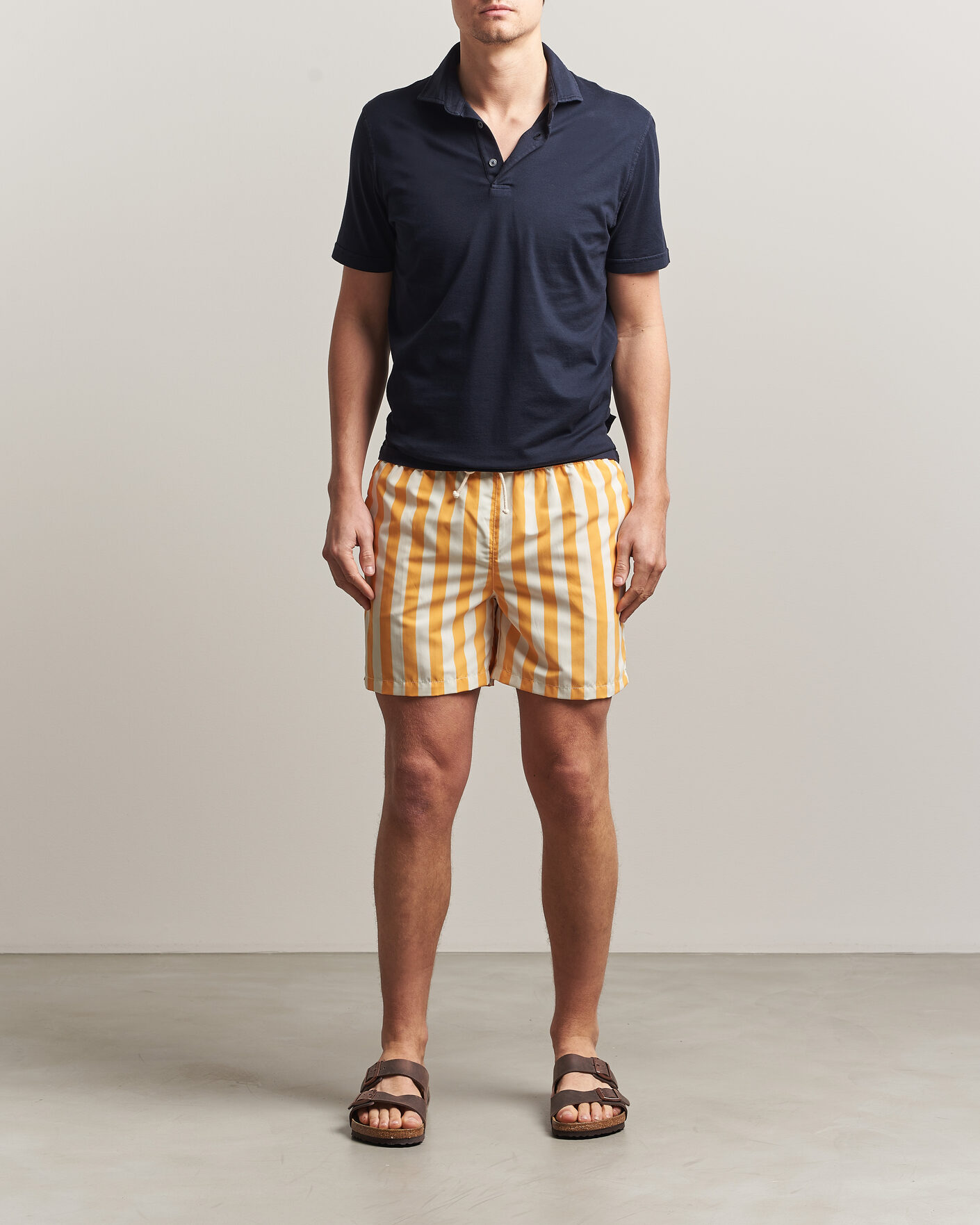 Homme | Maillots De Bain | Ripa Ripa | Paraggi Striped Swimshorts Yellow