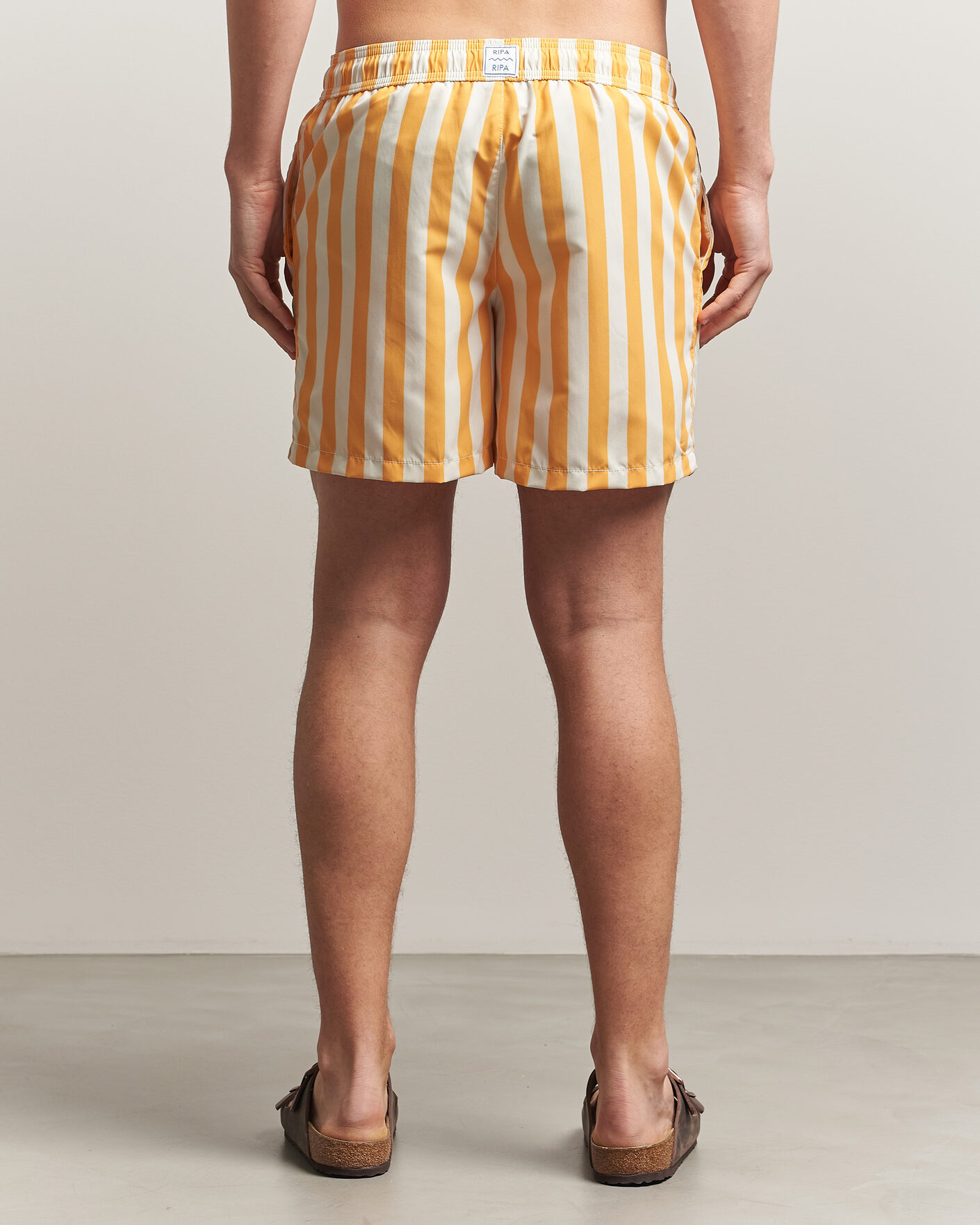 Homme | Maillots De Bain | Ripa Ripa | Paraggi Striped Swimshorts Yellow