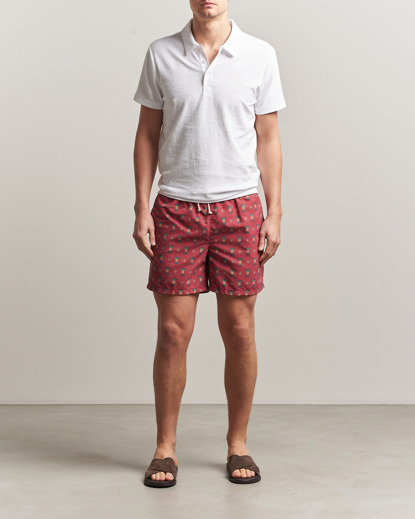 Homme | Maillots De Bain | Ripa Ripa | Printed Swimshorts Red