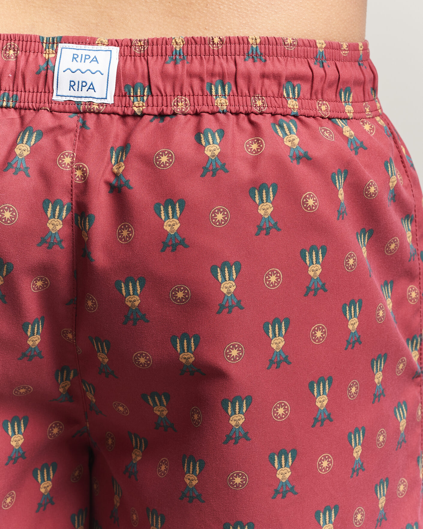 Homme | Ripa Ripa Printed Swimshorts Red | Ripa Ripa | Printed Swimshorts Red