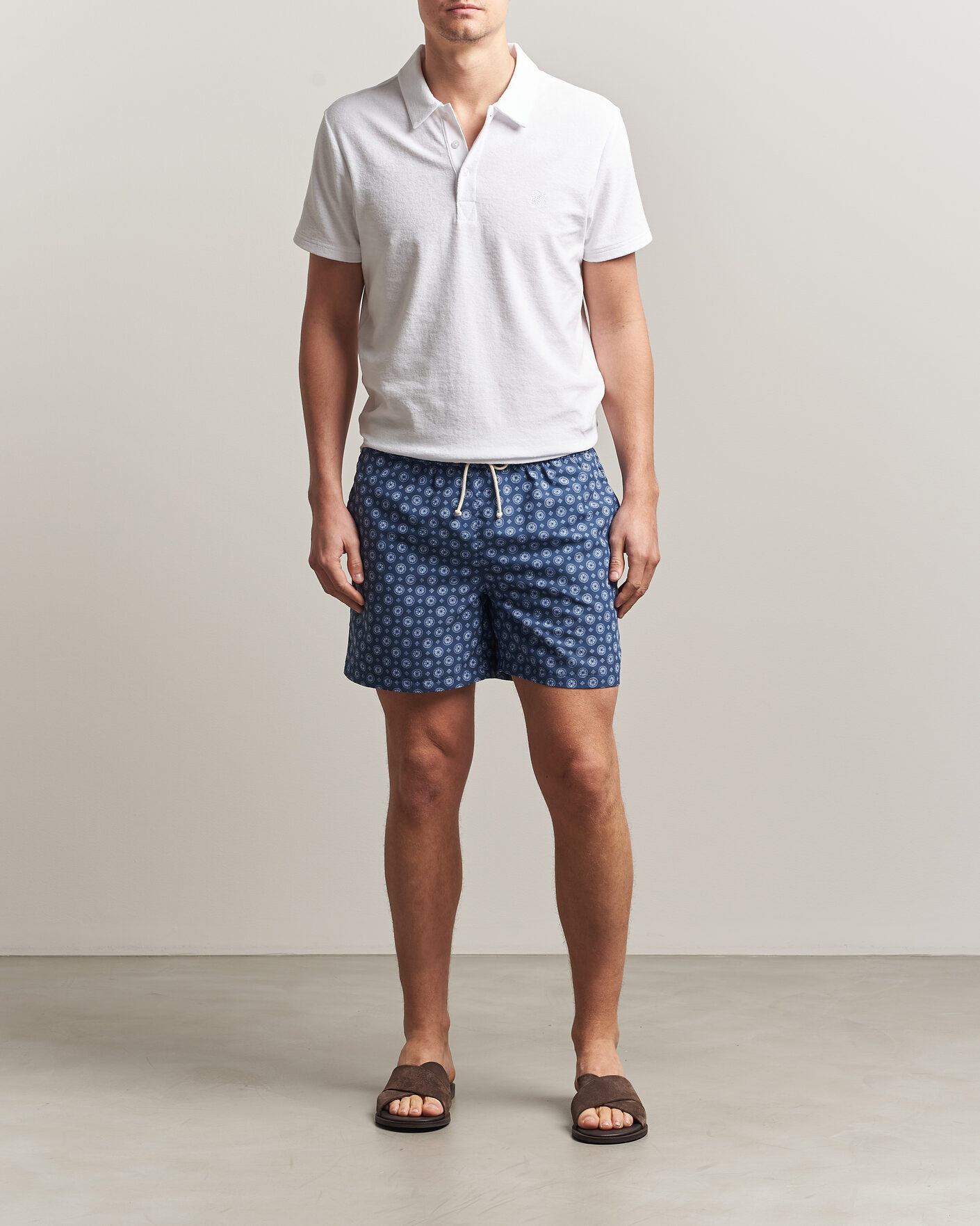 Homme | Maillots De Bain | Ripa Ripa | Printed Swimshorts Dark Blue