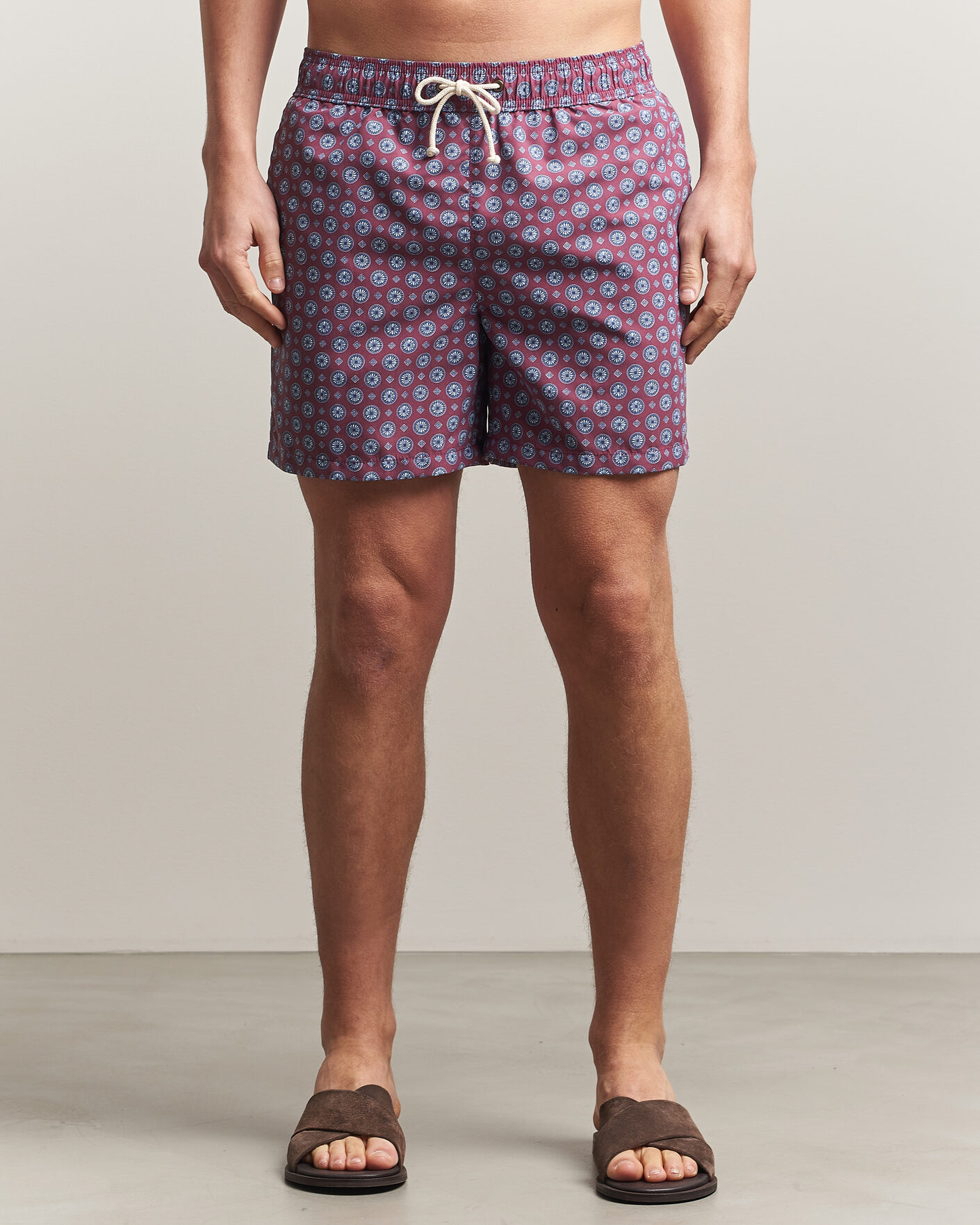Homme | Maillots De Bain | Ripa Ripa | Printed Swimshorts Bordeaux