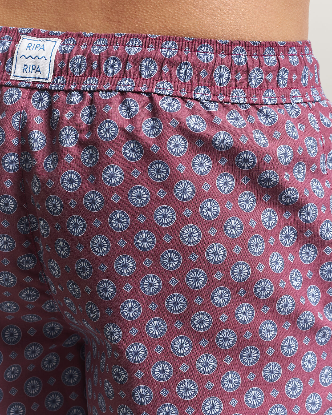 Homme | Maillots De Bain | Ripa Ripa | Printed Swimshorts Bordeaux