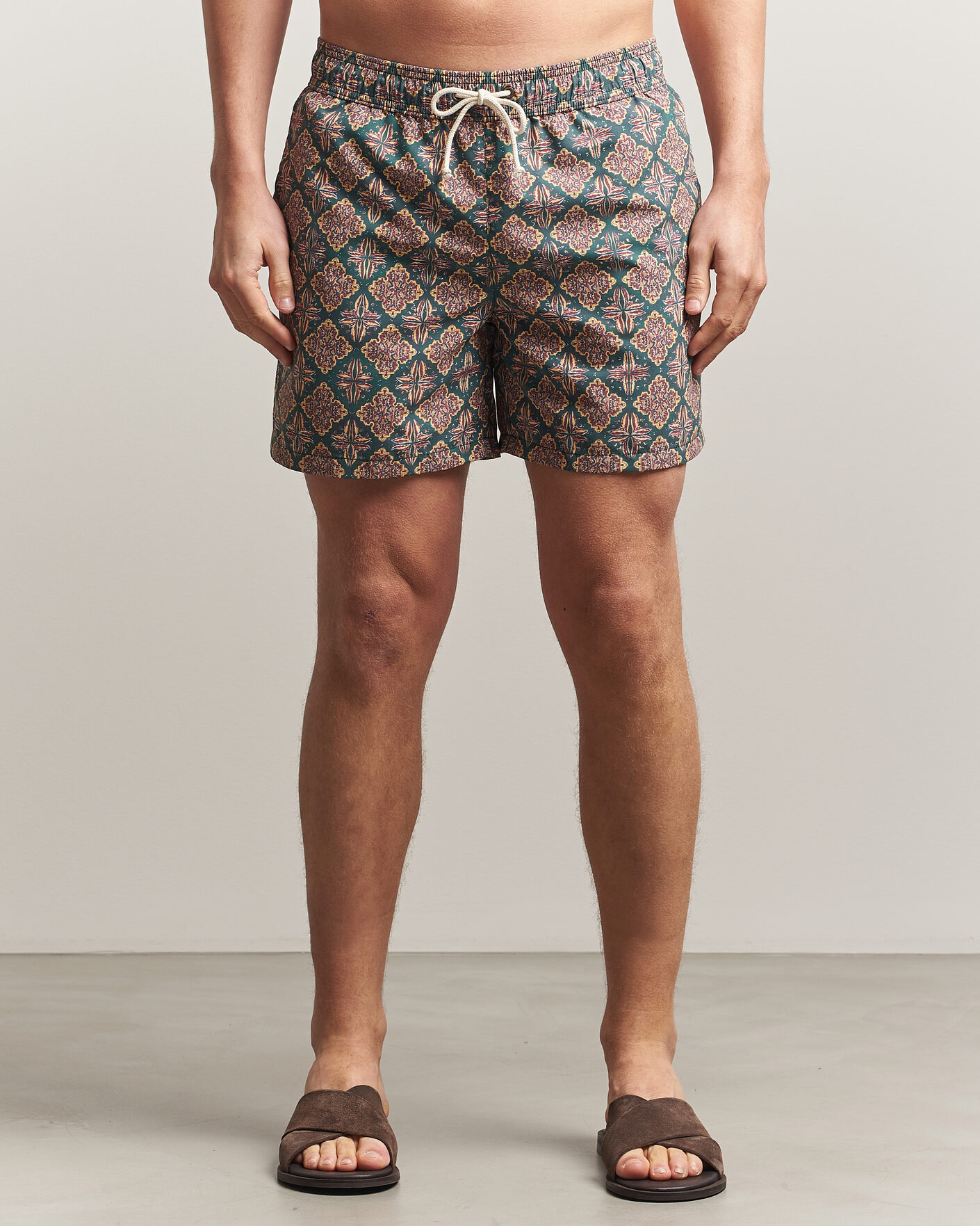 Homme | Maillots De Bain | Ripa Ripa | Printed Swimshorts Green/Red