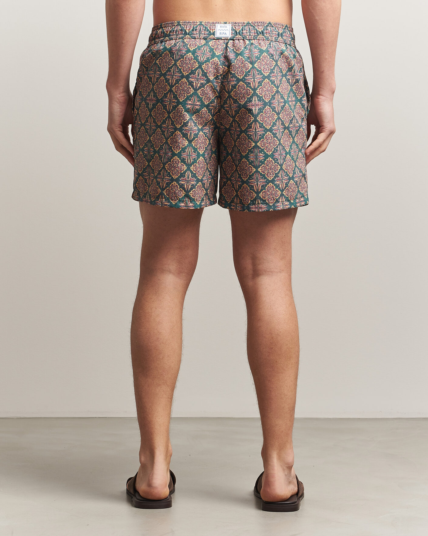 Homme | Ripa Ripa Printed Swimshorts Green/Red | Ripa Ripa | Printed Swimshorts Green/Red