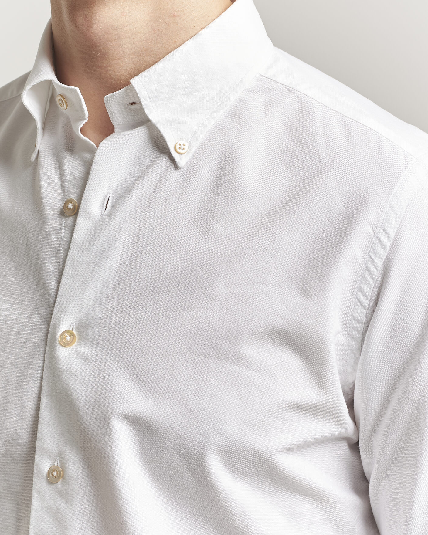Homme | Chemises | Grigio | Oxford Button Down Shirt White