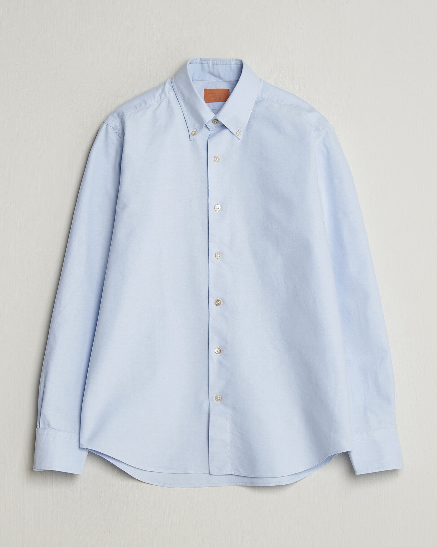 Homme | Chemises | Grigio | Oxford Button Down Shirt Light Blue