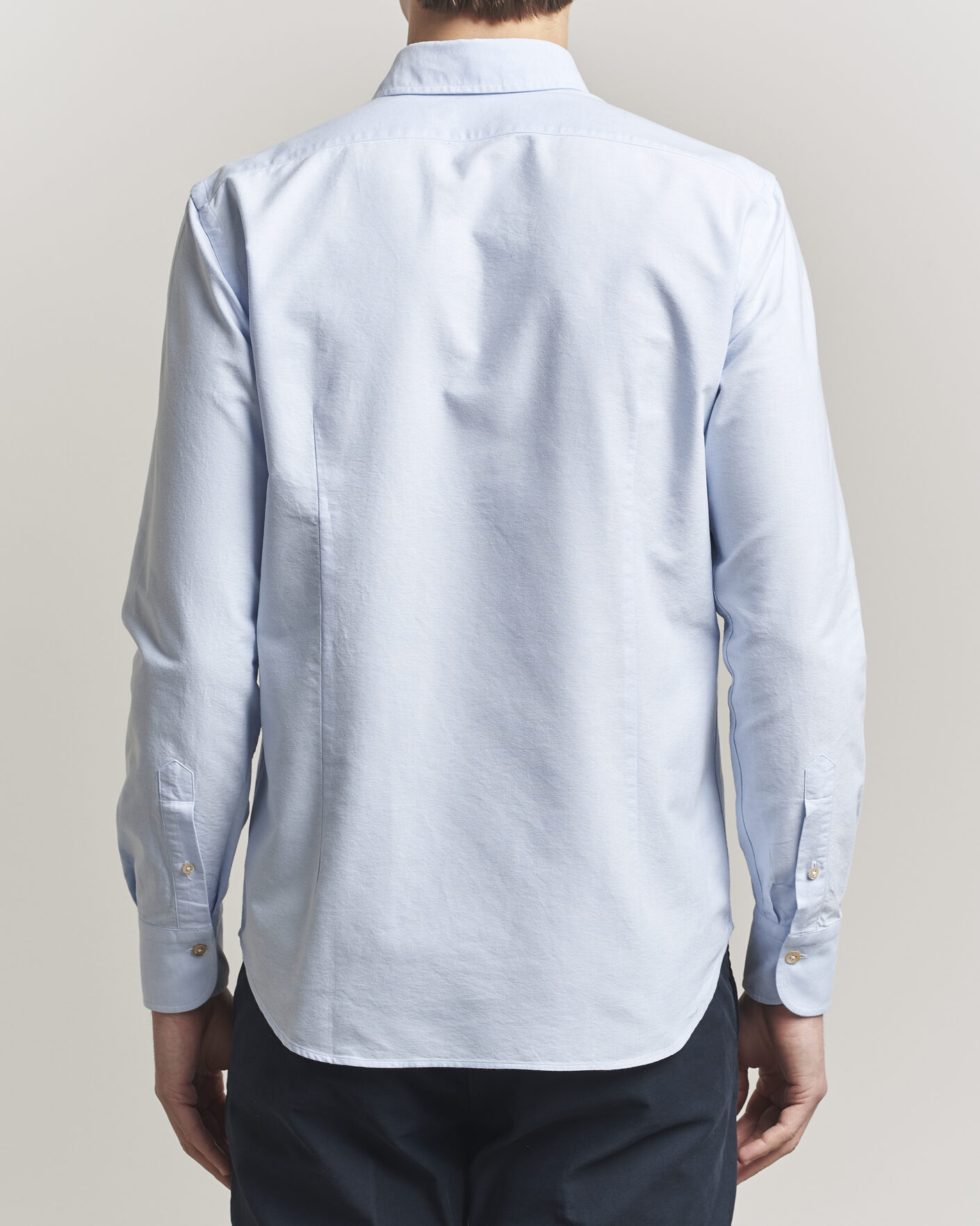 Homme | Chemises | Grigio | Oxford Button Down Shirt Light Blue