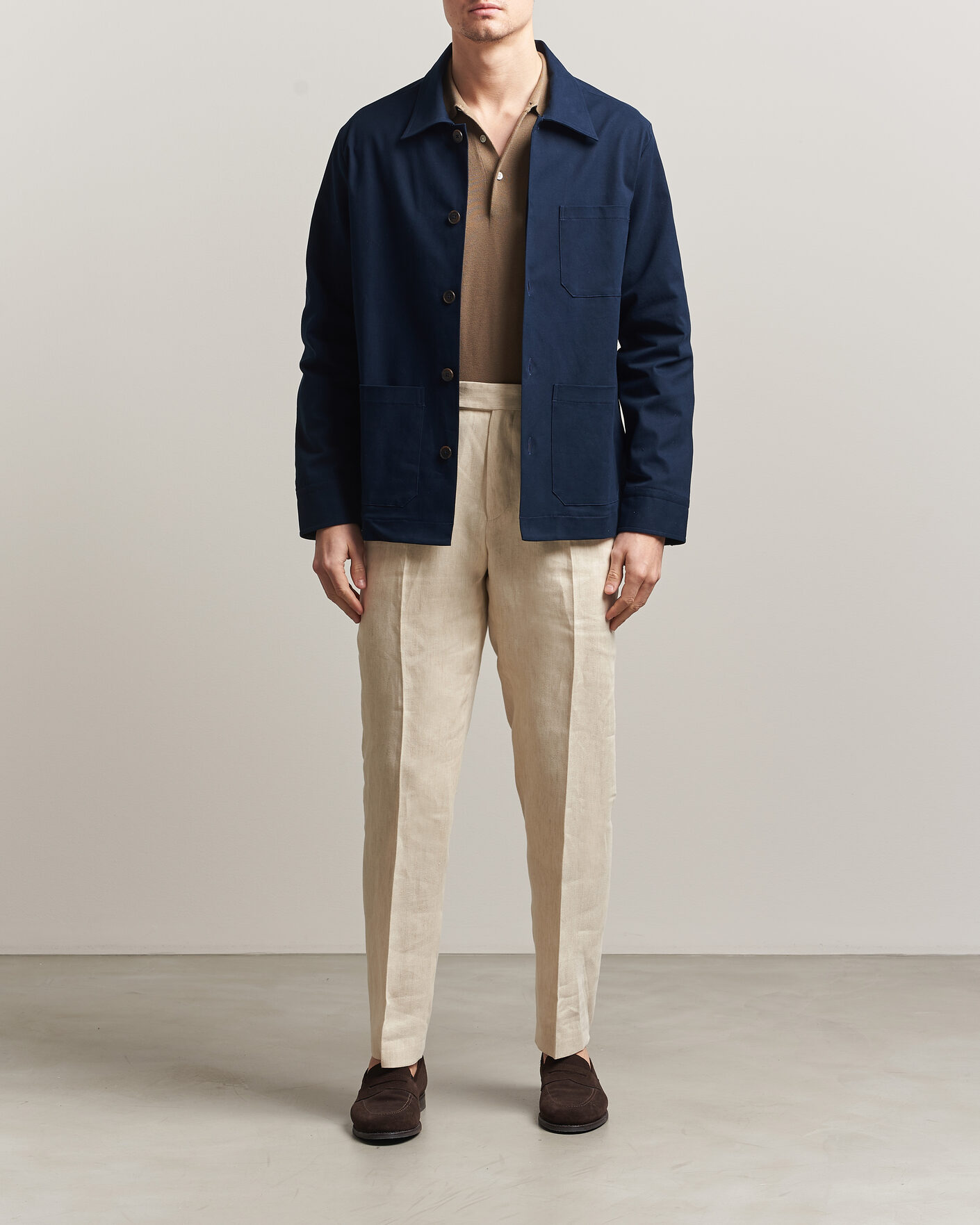 Homme | Manteaux Et Vestes | Grigio | Cotton Chore Jacket Navy