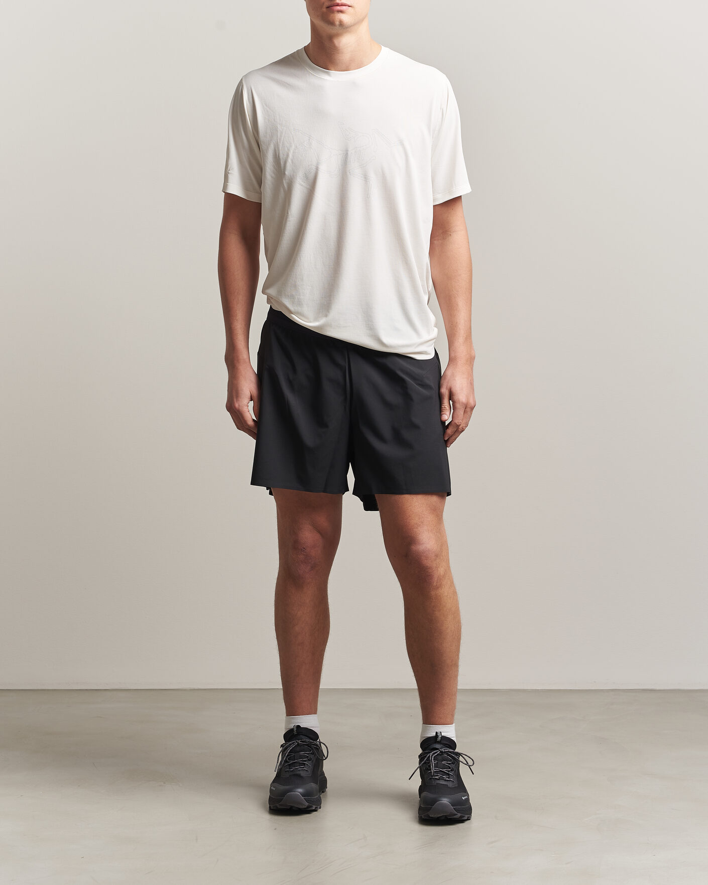 Homme | T-shirts | Arc'teryx | Cormac Bird Logo Crew Neck T-Shirt Arctic Silk