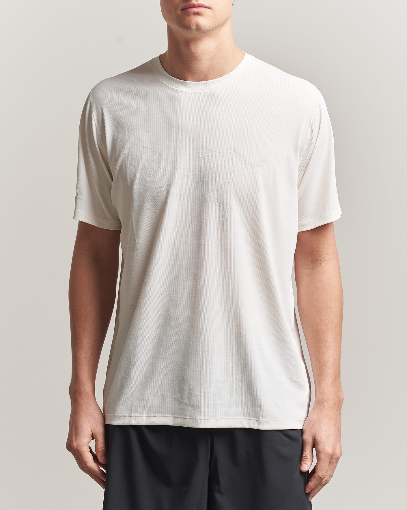 Homme | T-shirts | Arc'teryx | Cormac Bird Logo Crew Neck T-Shirt Arctic Silk