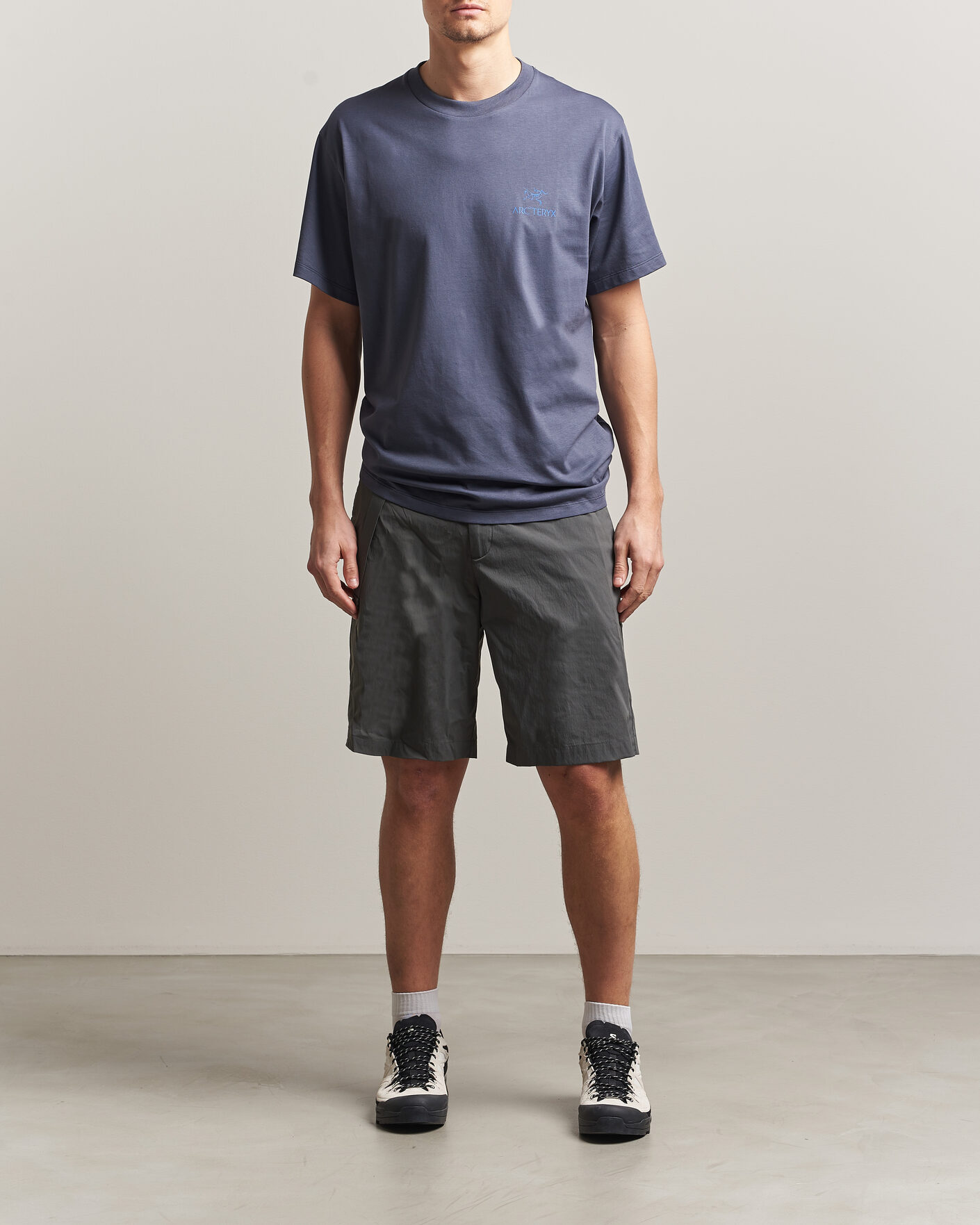 Homme | T-shirts | Arc'teryx | Kragg Cotton Bird Word T-Shirt Dark Stratus