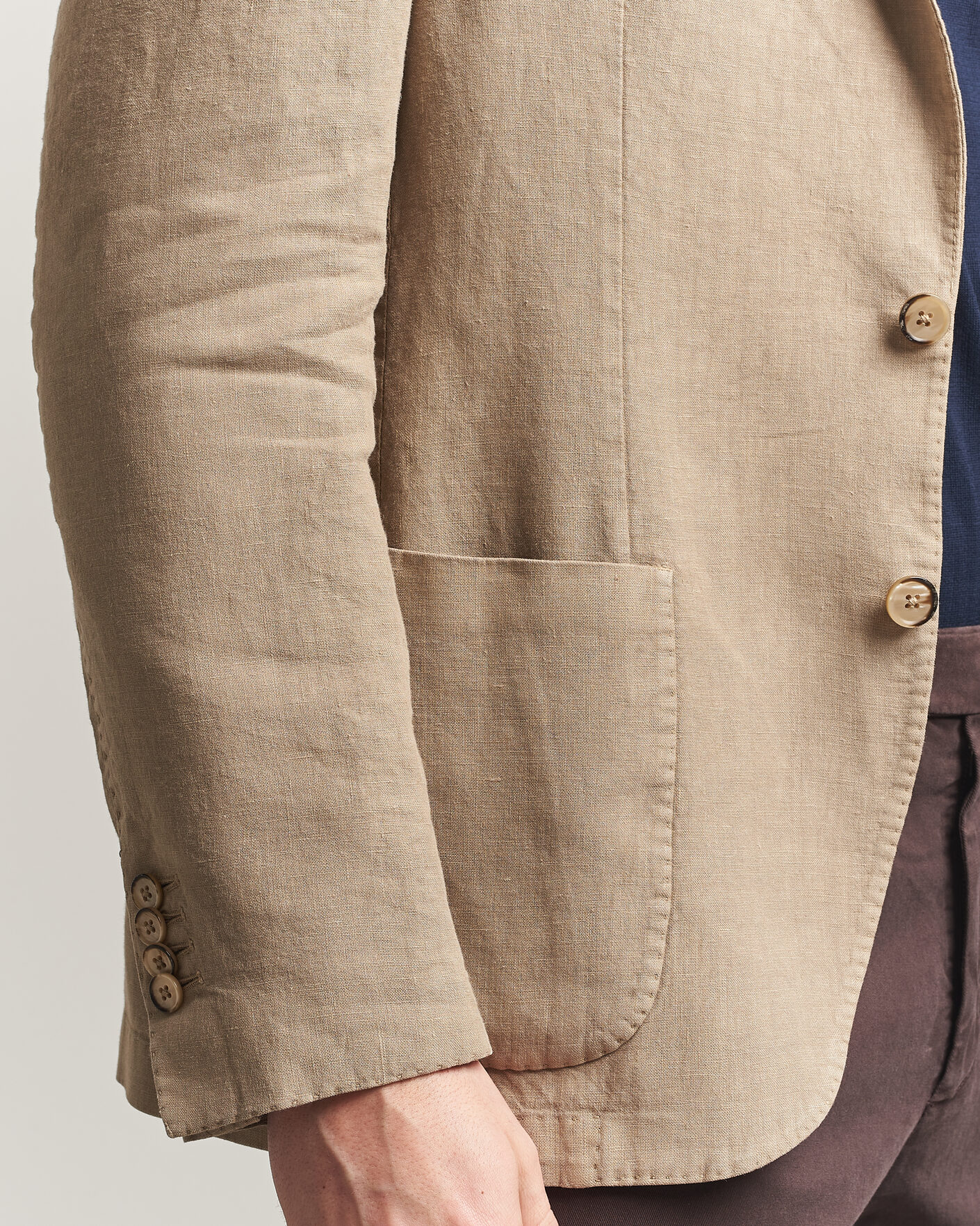 Homme | Blazers | L.B.M. 1911 | Jack Regular Fit Linen Blazer Taupe