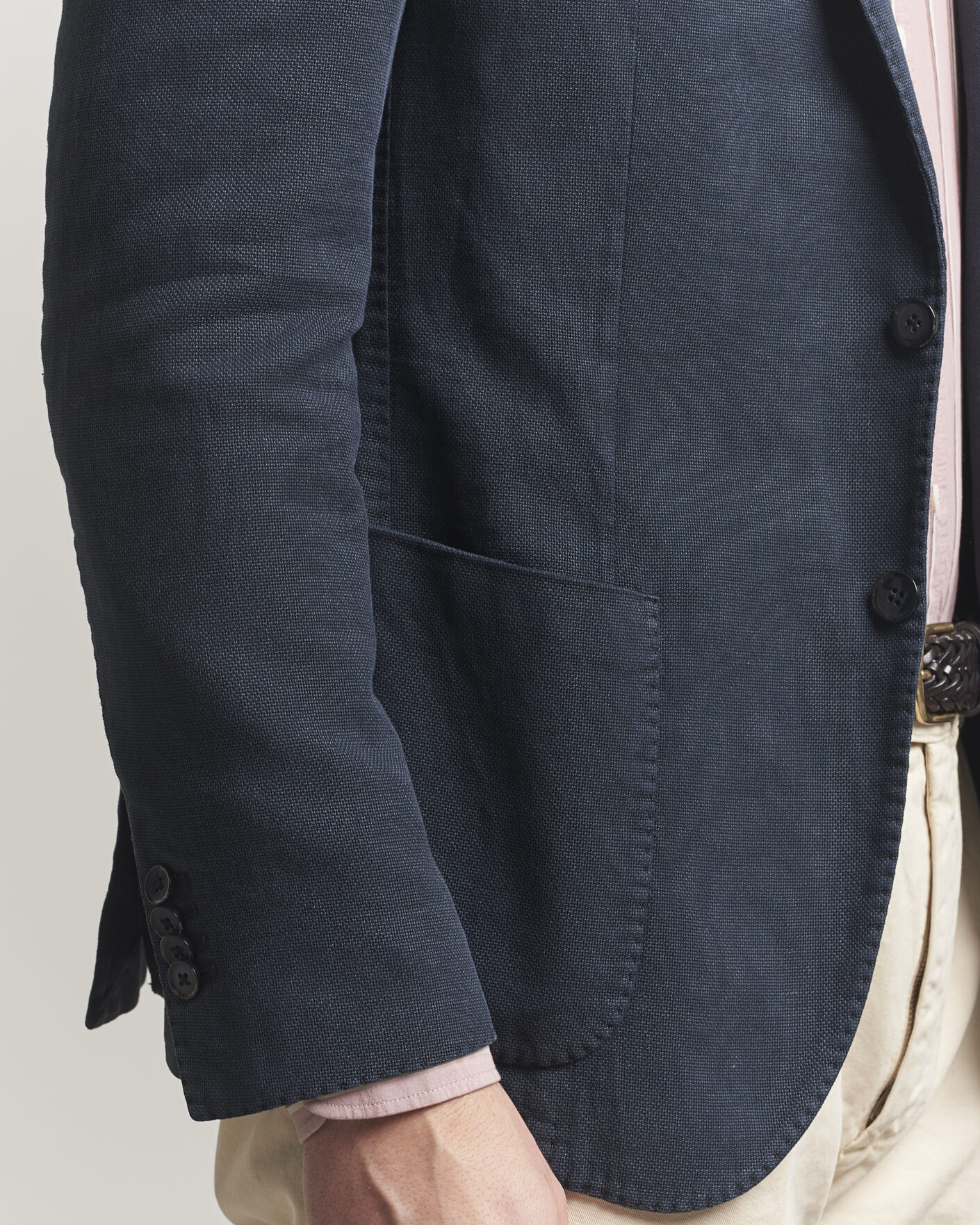 Homme | Blazers | L.B.M. 1911 | Jack Regular Fit Structured Cotton Blazer Navy