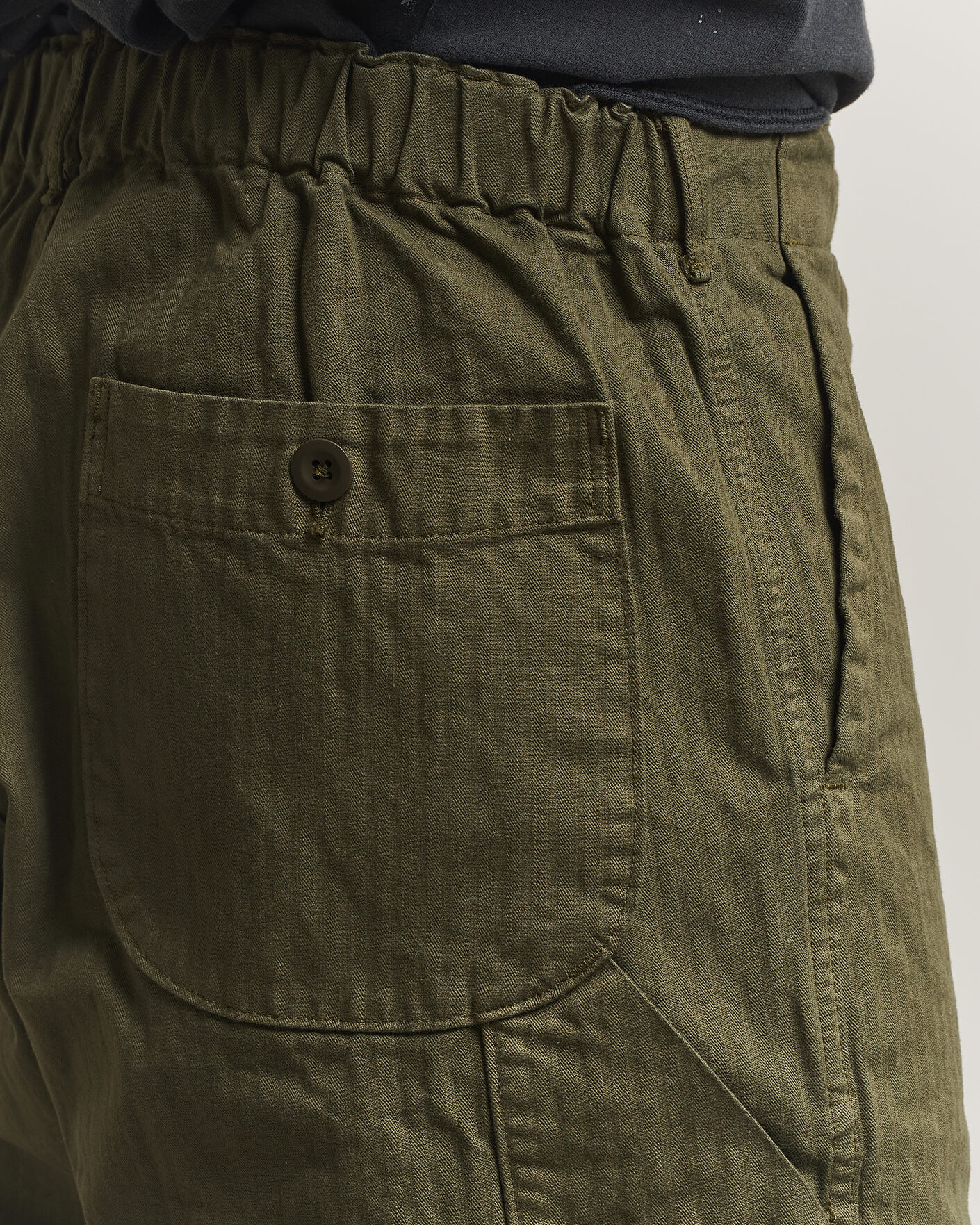 Homme | Pantalons | orSlow | Wide Fit French Work Pants Army Green