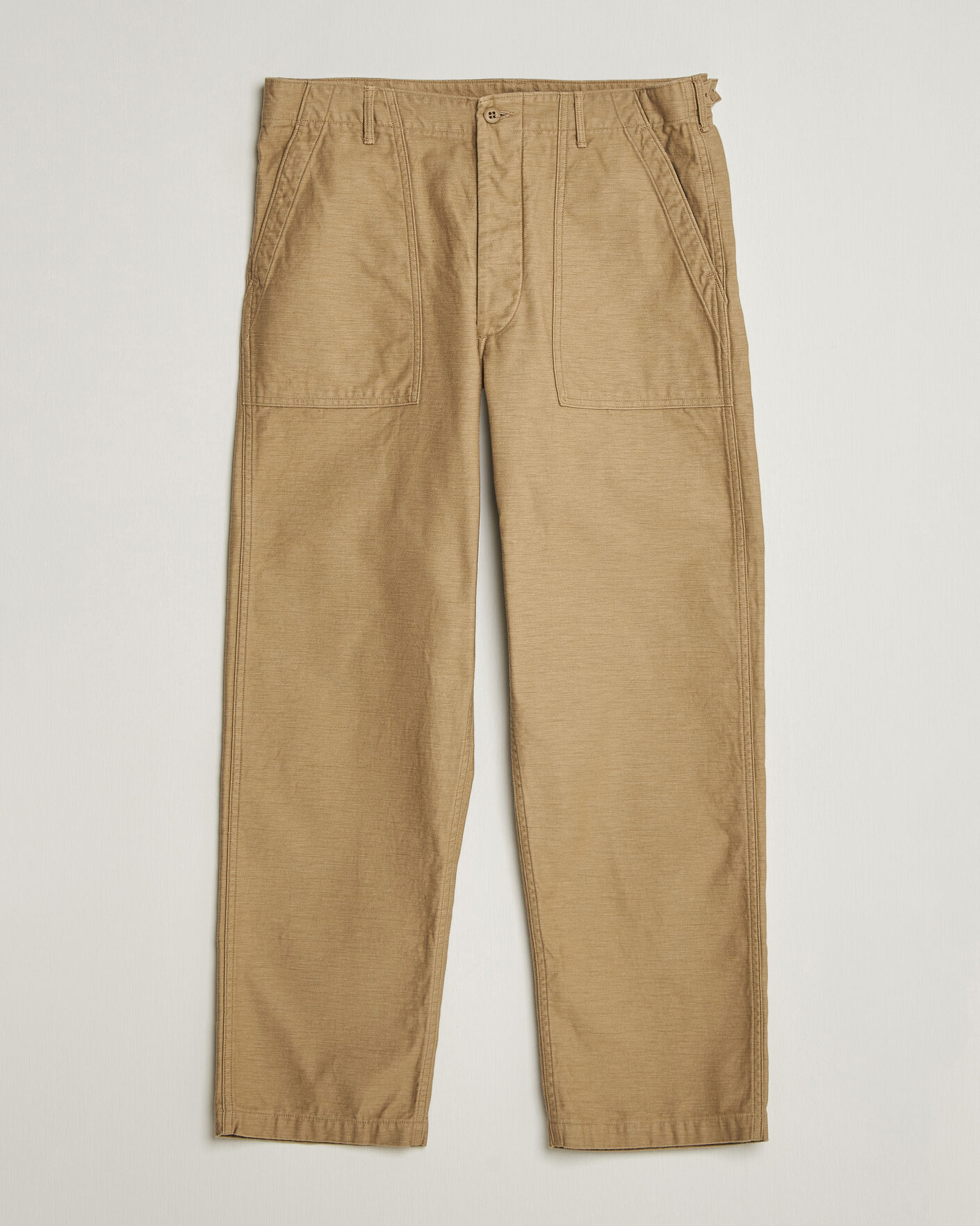 Homme | Pantalons | orSlow | Regular Fit Original Sateen Fatigue Pants Sand Beige