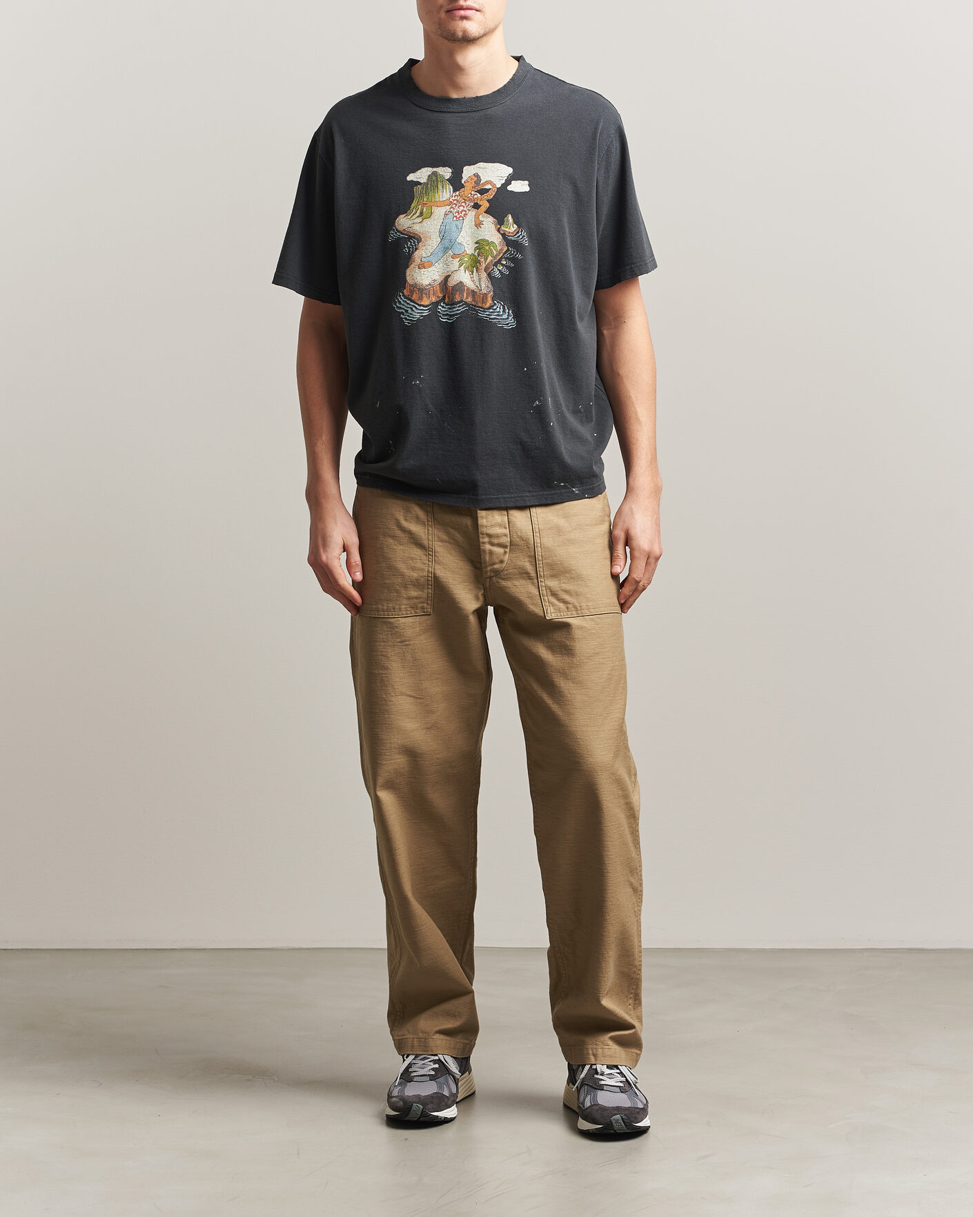 Homme | Pantalons | orSlow | Regular Fit Original Sateen Fatigue Pants Sand Beige