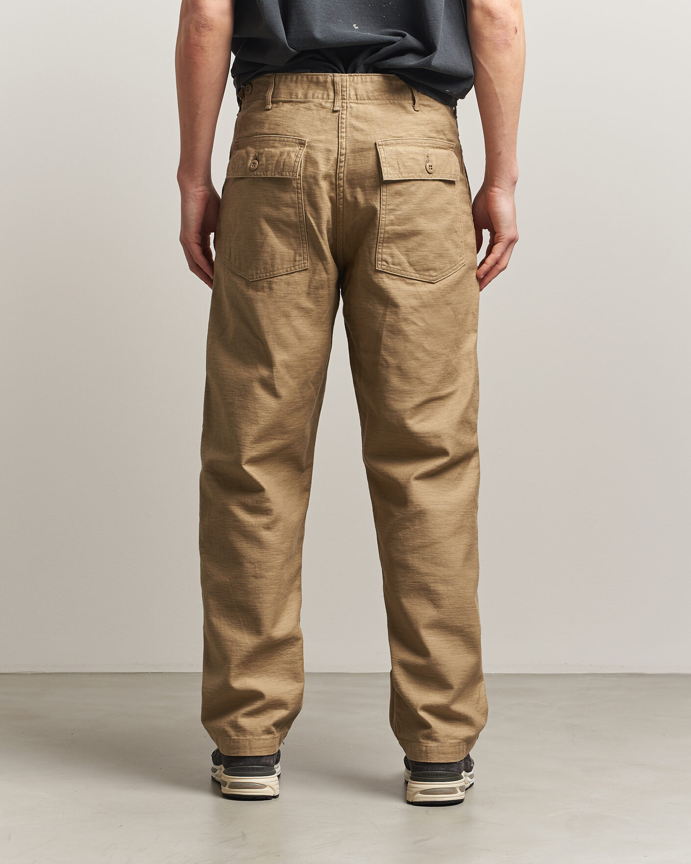Homme | Pantalons | orSlow | Regular Fit Original Sateen Fatigue Pants Sand Beige