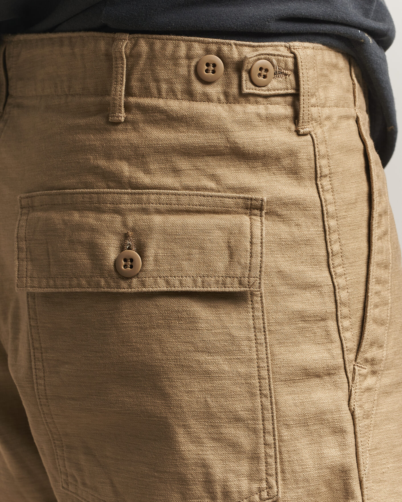 Homme | Pantalons | orSlow | Regular Fit Original Sateen Fatigue Pants Sand Beige