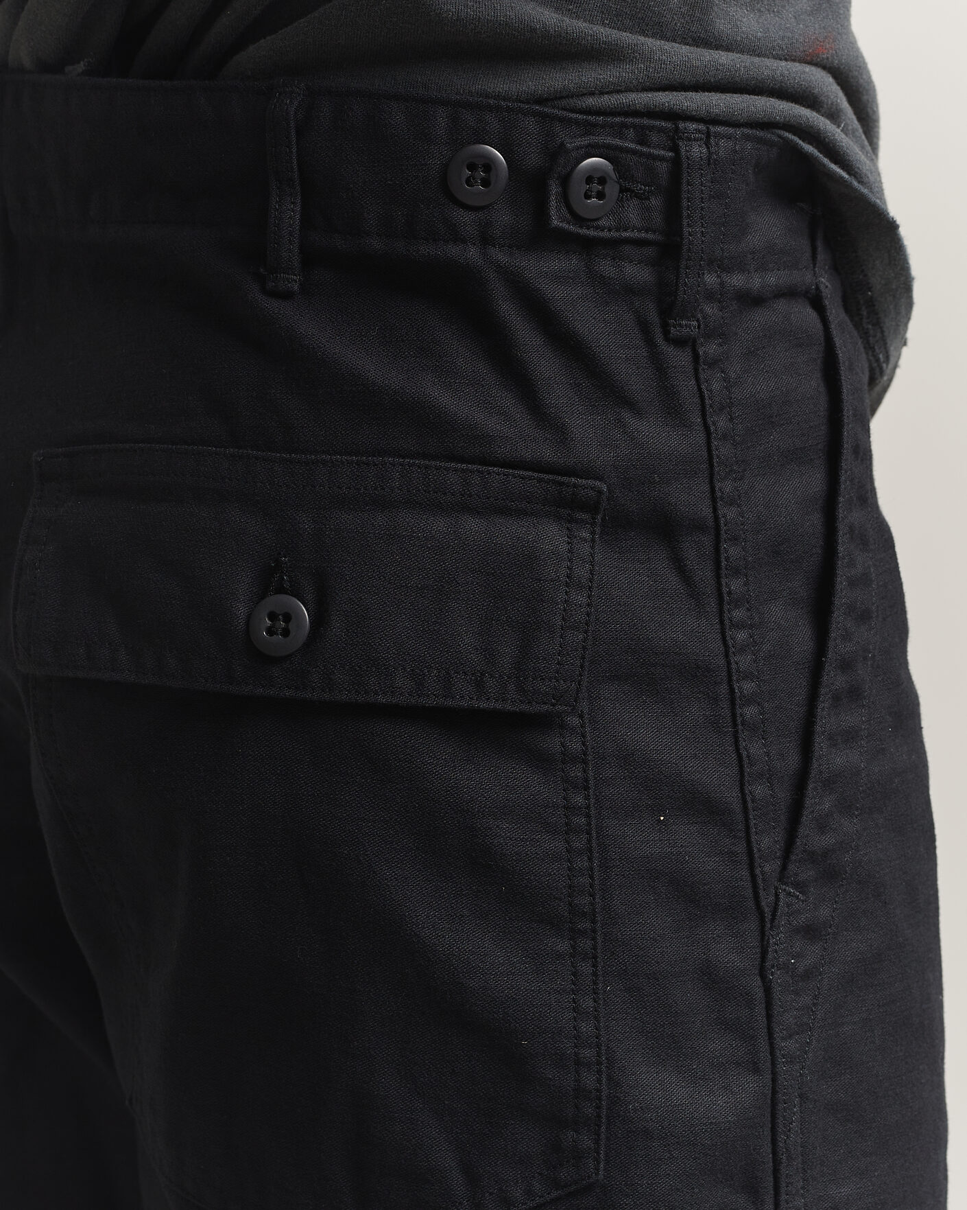 Homme | Pantalons | orSlow | Regular Fit Original Sateen Fatigue Pants Black
