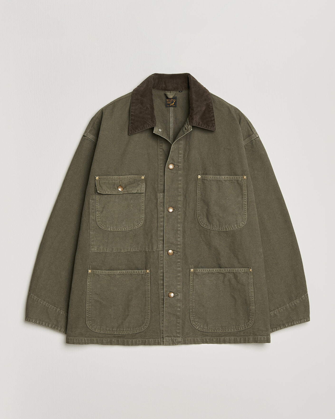 Homme | Manteaux Et Vestes | orSlow | Oxford Coverall Chore Jacket Army Green