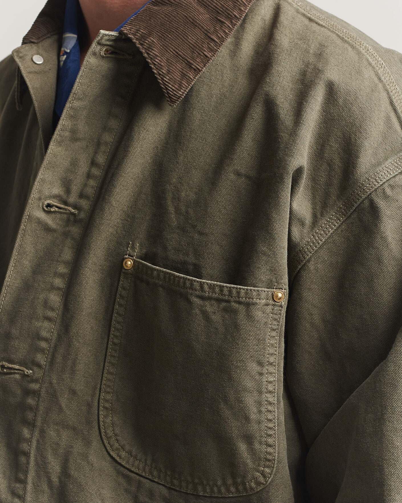 Homme | Manteaux Et Vestes | orSlow | Oxford Coverall Chore Jacket Army Green