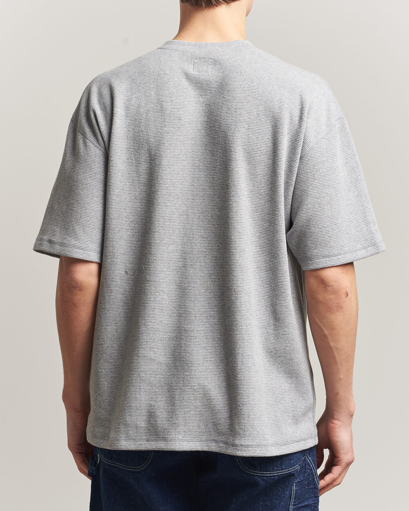 Homme | T-shirts | orSlow | Waffle Cotton T-Shirt Heather Gray