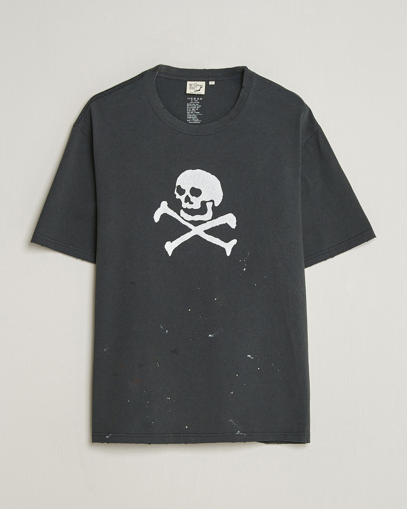 Homme | T-shirts | orSlow | Vintage Skull Print T-Shirt Black