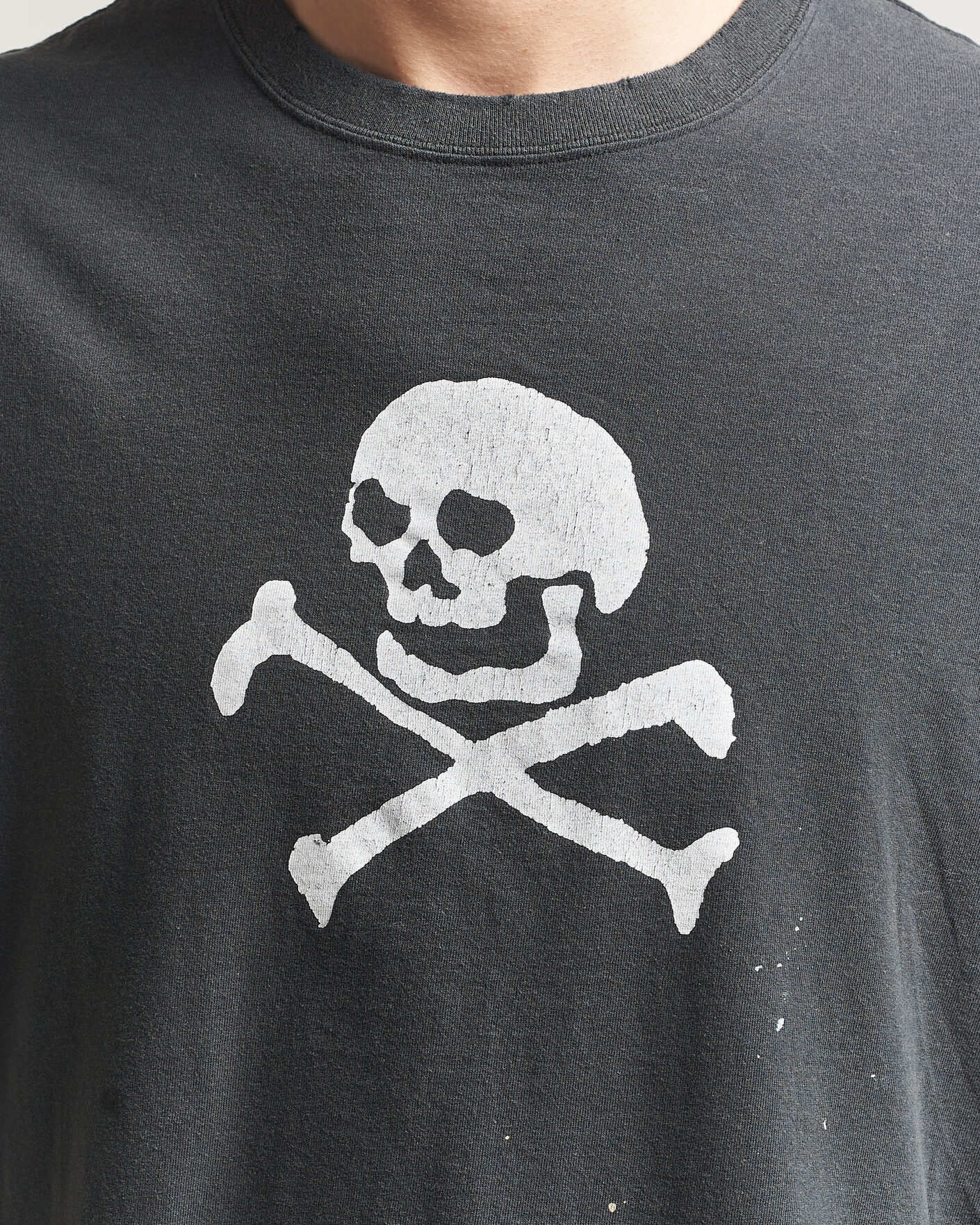 Homme | T-shirts | orSlow | Vintage Skull Print T-Shirt Black