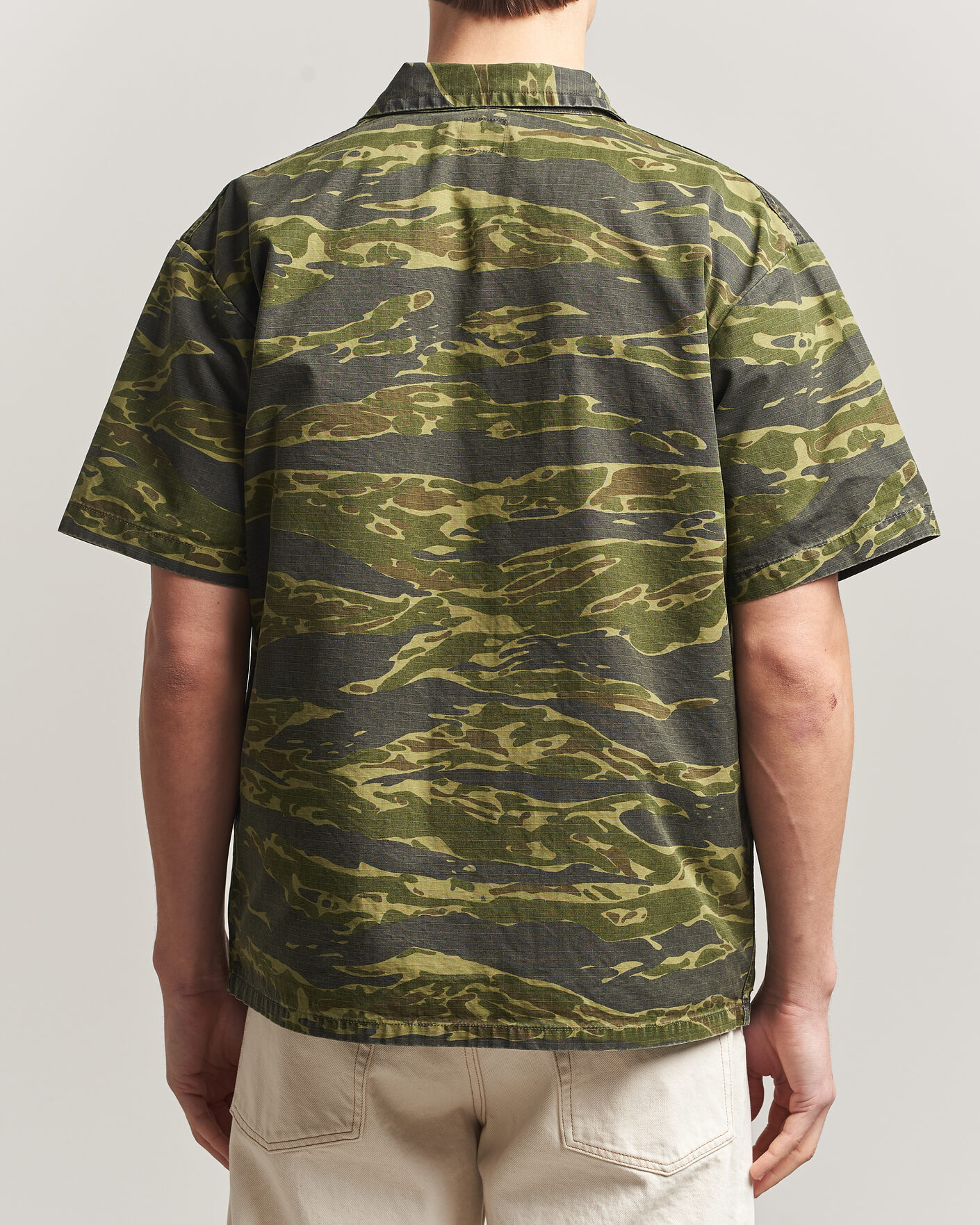 Homme | Chemises | orSlow | Short Sleeve Utility Shirt Tiger Camo