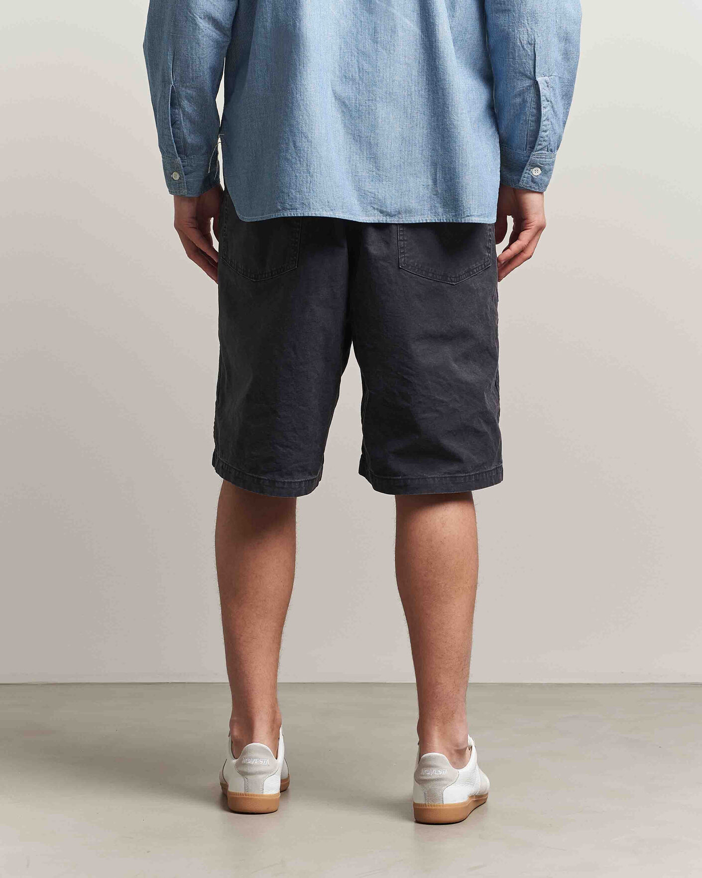 Homme | Shorts | orSlow | Summer Fatigue Shorts Washed Black
