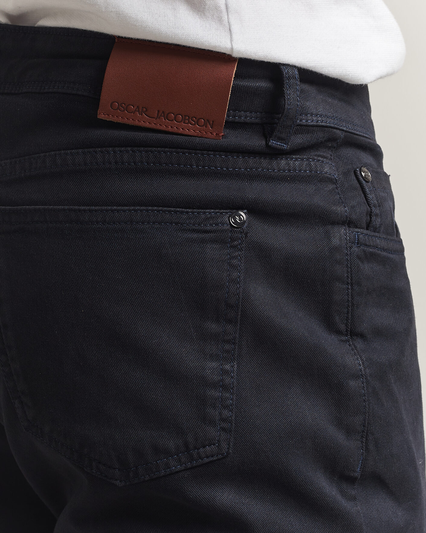 Homme | Pantalons | Oscar Jacobson | Slim Fit 5-Pocket Chino  Navy