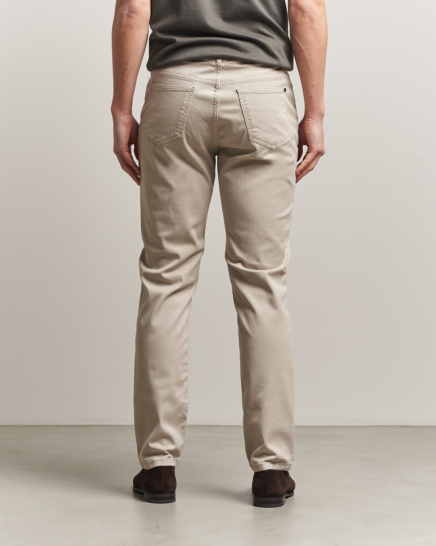 Homme | Pantalons | Oscar Jacobson | Slim Fit 5-Pocket Chino Beige