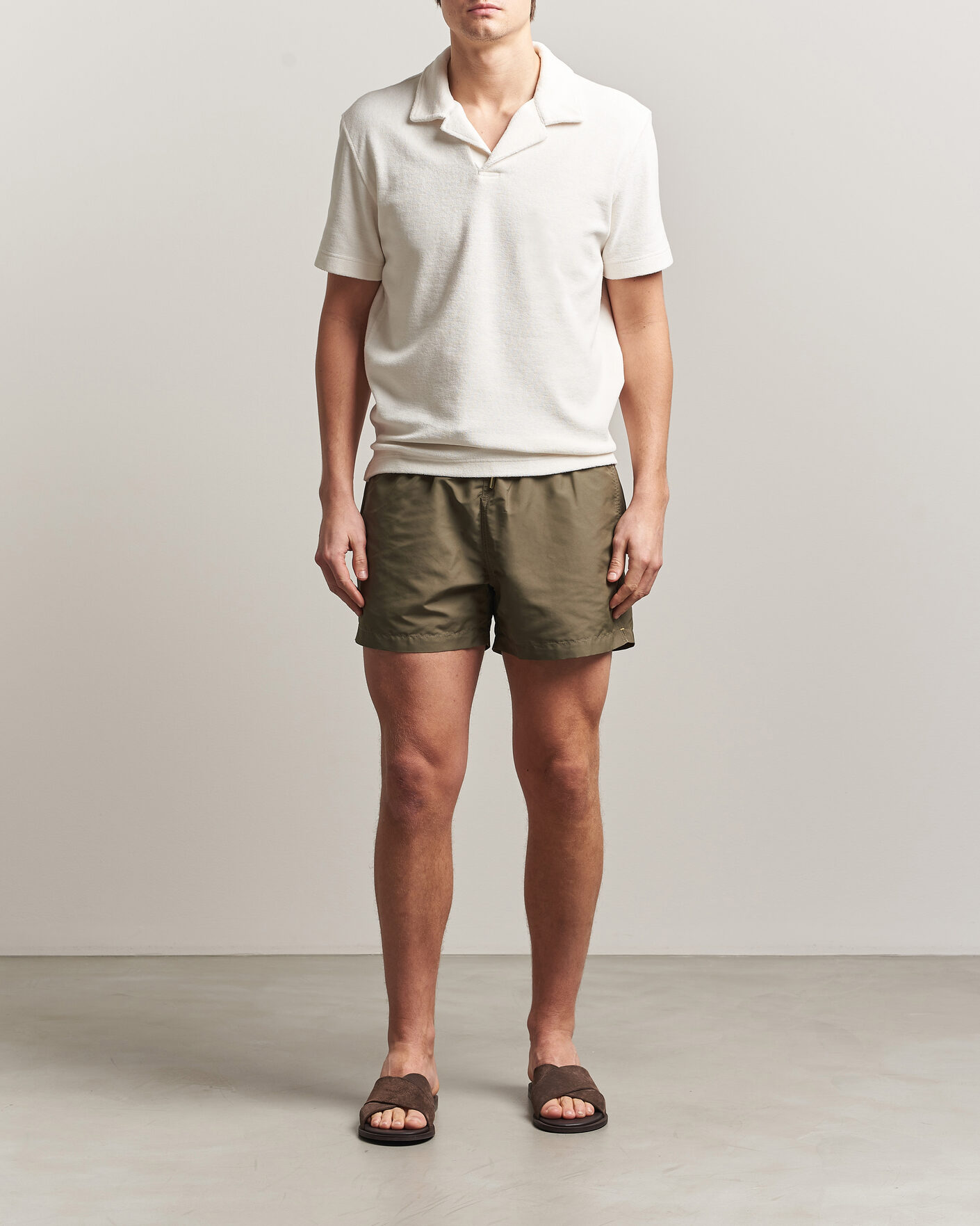 Homme | Maillots De Bain | Orlebar Brown | Jack Solid Drawstring Swim Shorts Herbal Green